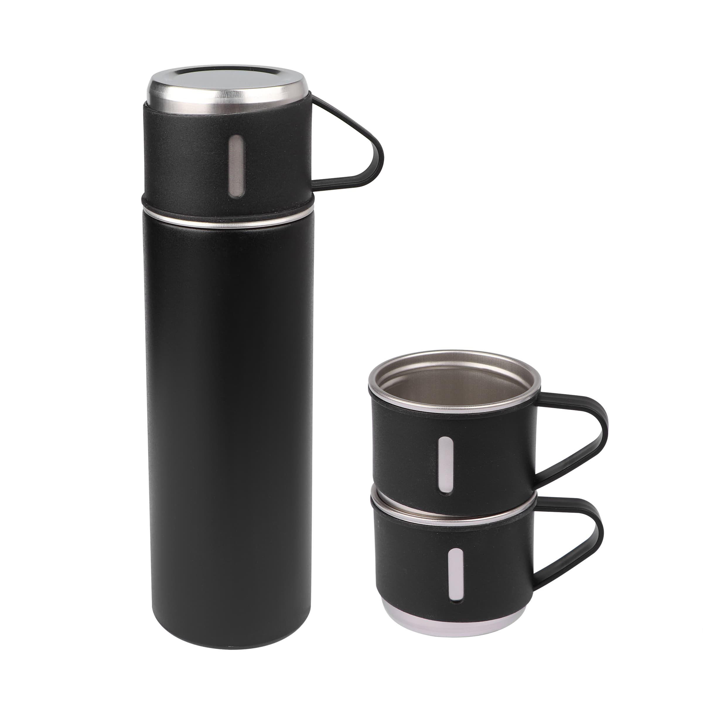 17Oz Vacuum Insulated Thermo Water Bottle with 3 Mug Lids thumbnail 10