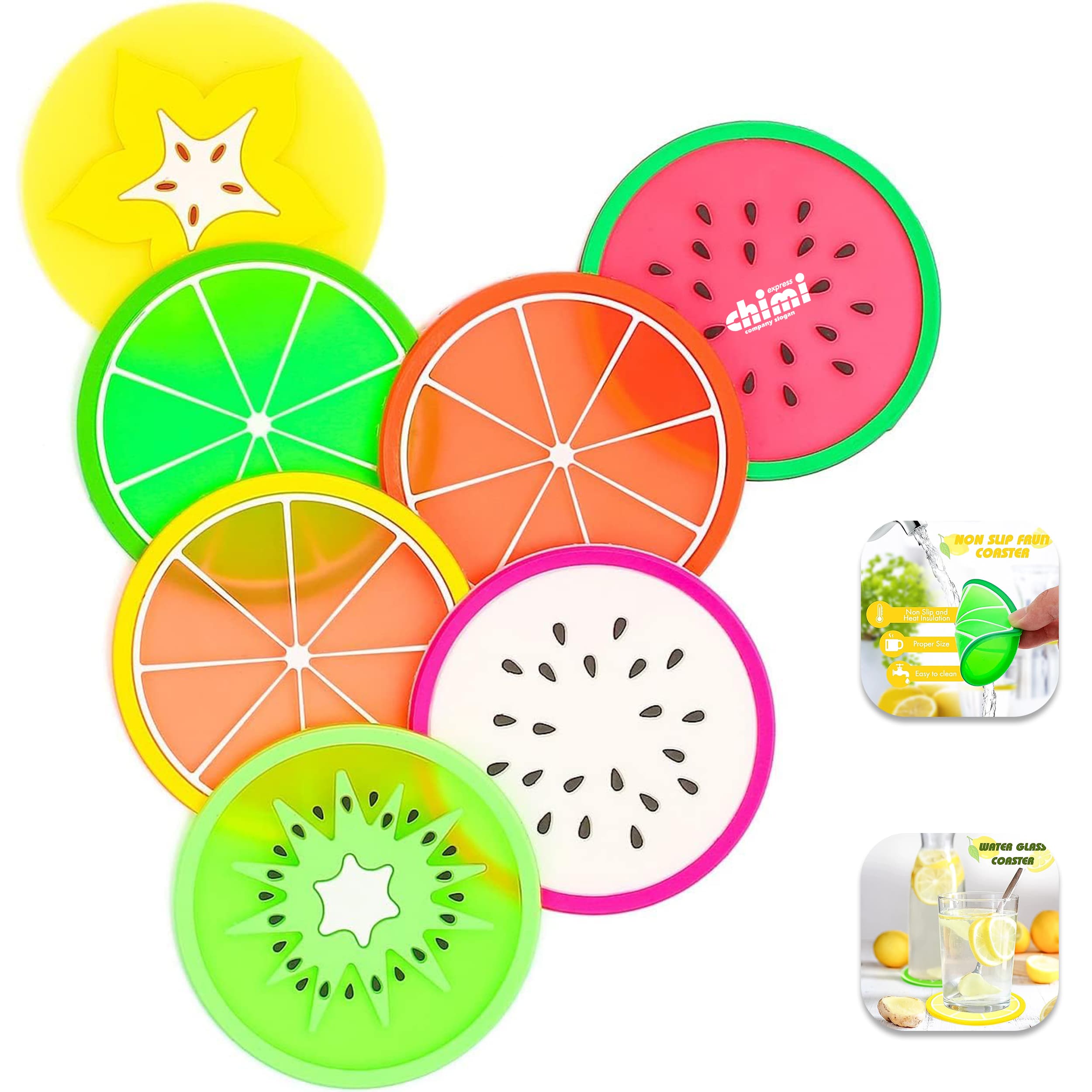 Fruit Soft Plastic Coaster
