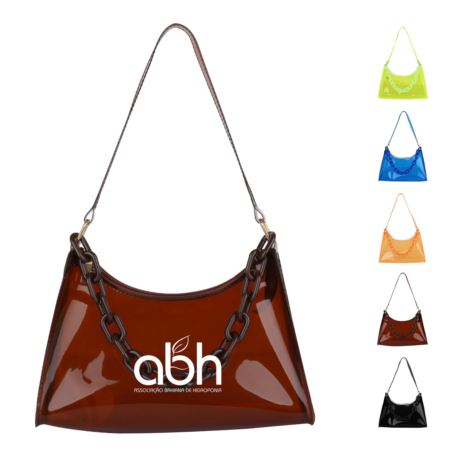 Candy Color Clear Handbag Women'S Shoulder Bags