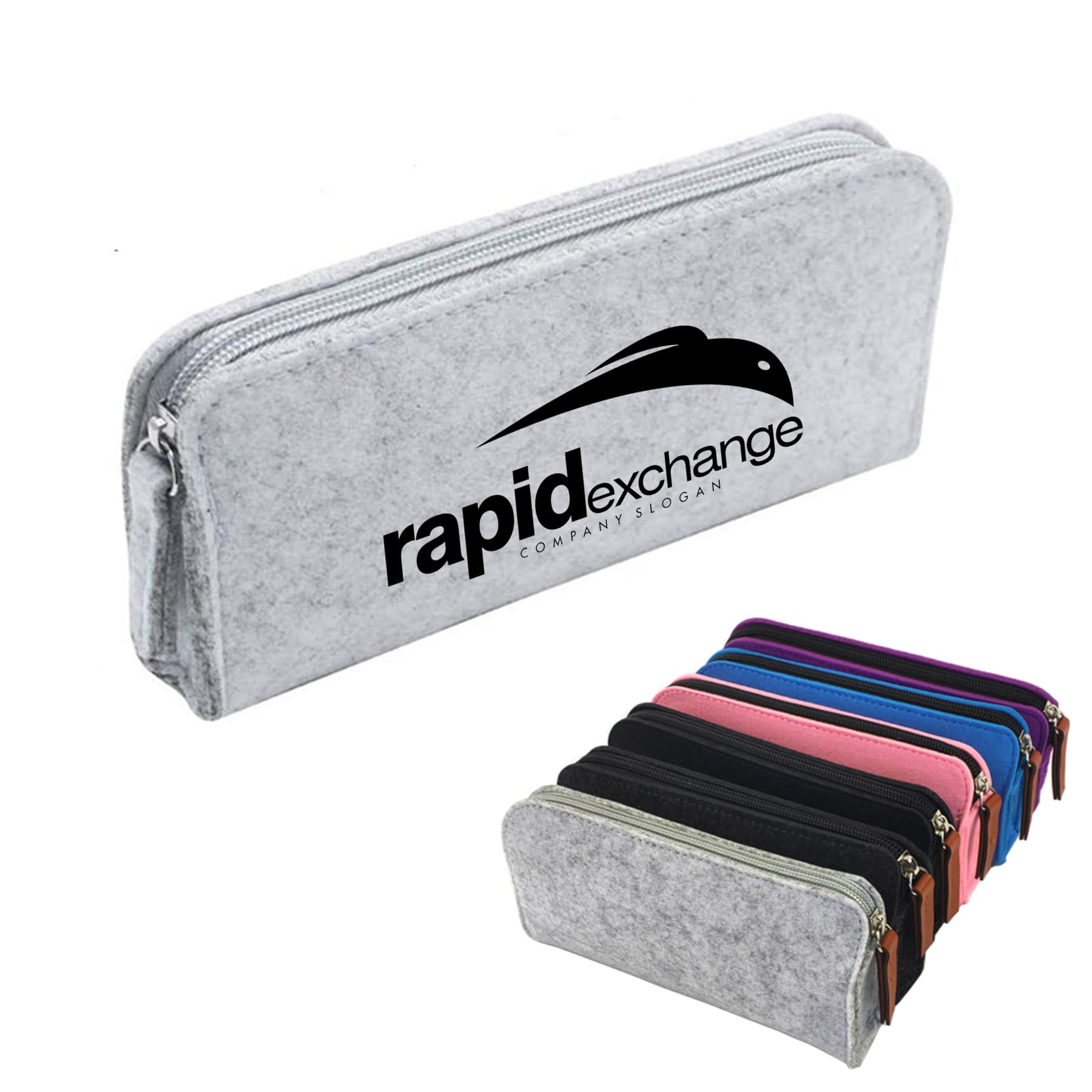 Felt Pencil Bag With Zip