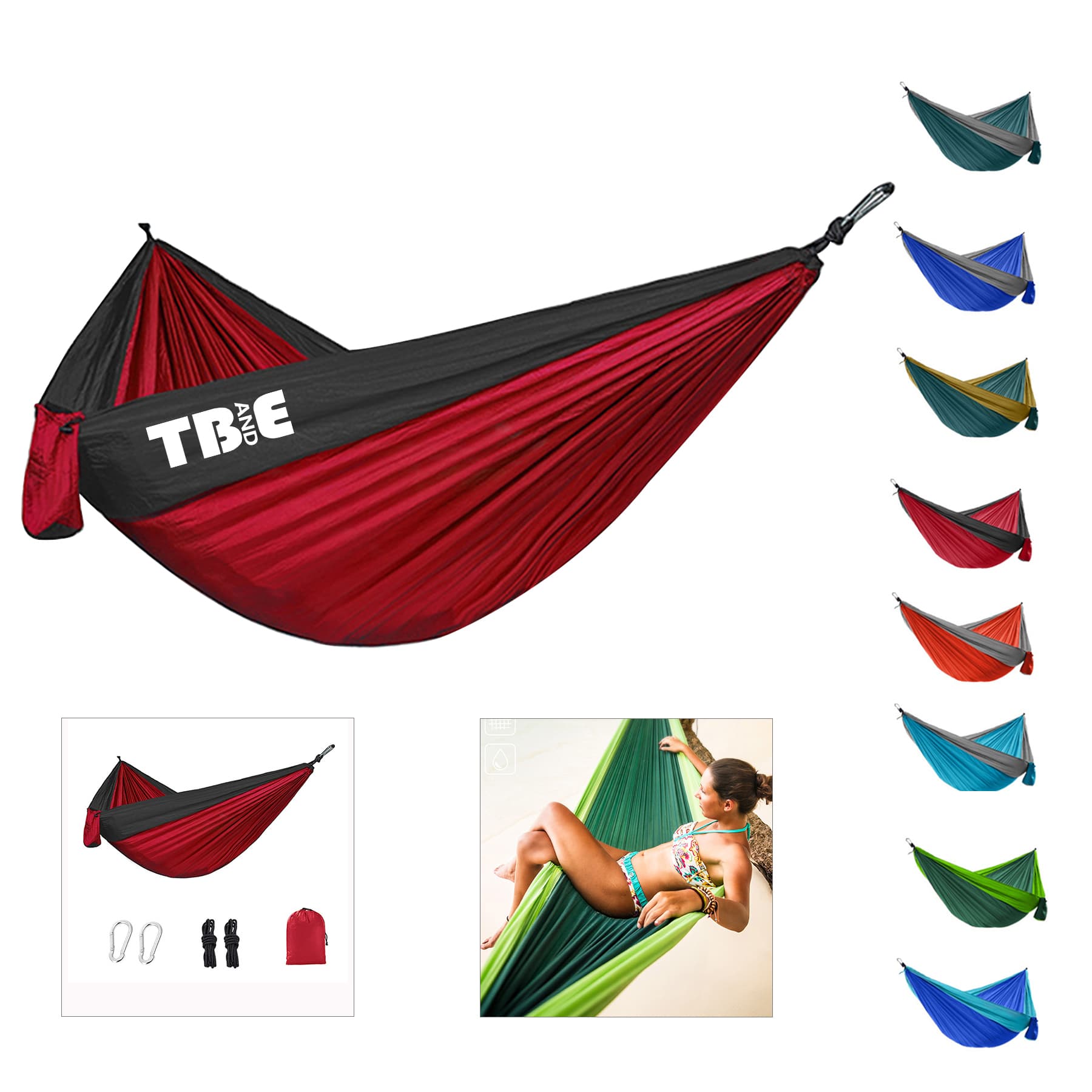 Outdoor Single Camping Nylon Hammock