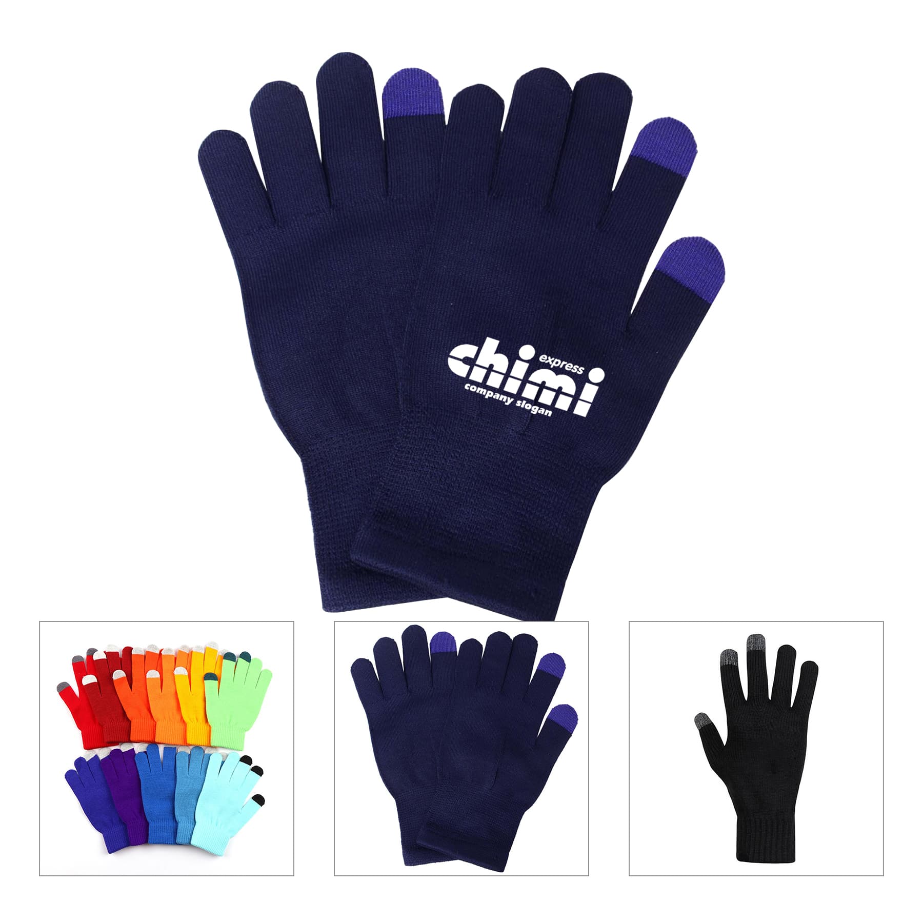 Three Fingers Touchscreen Knitted Gloves