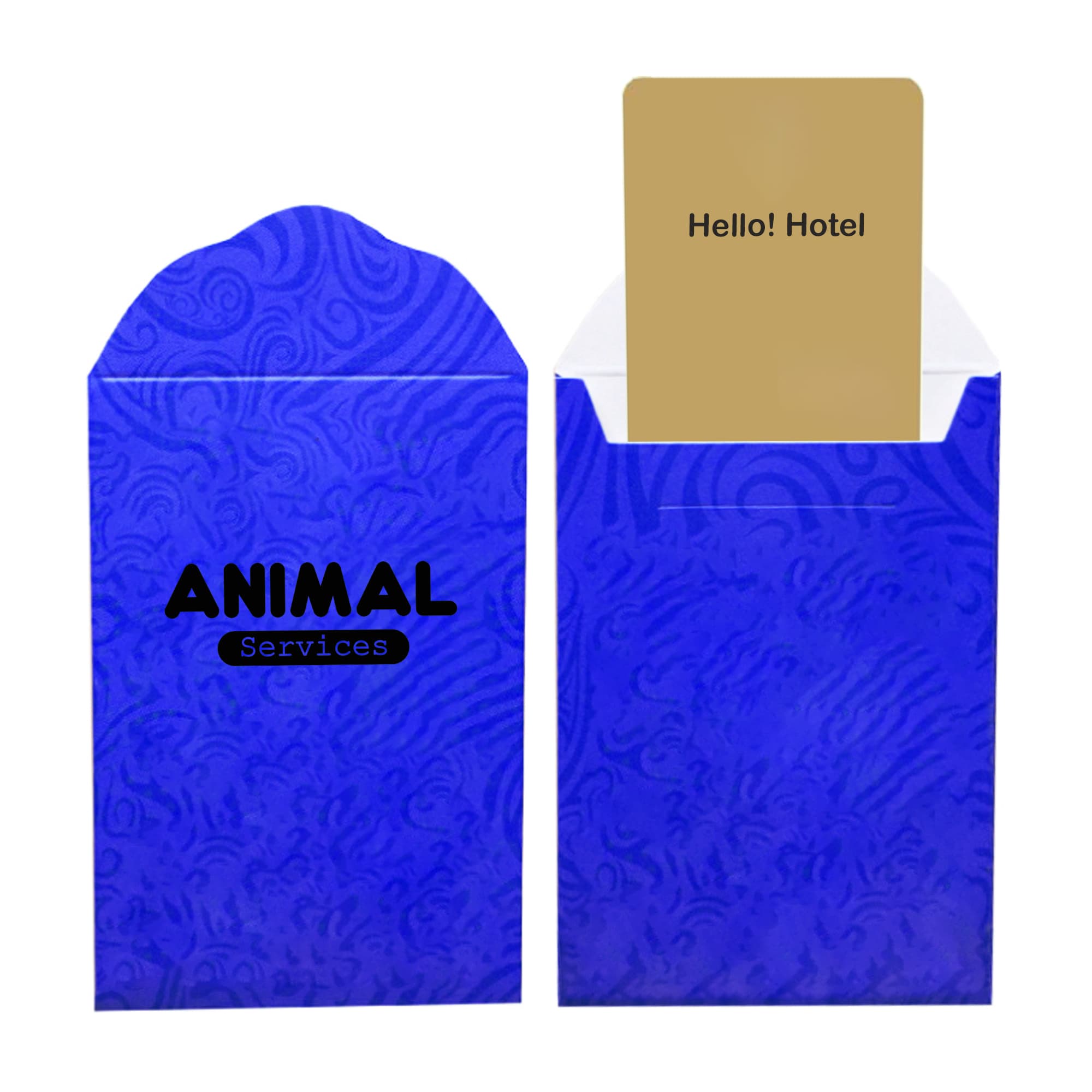 Custom White Cover Hotel Card Holder