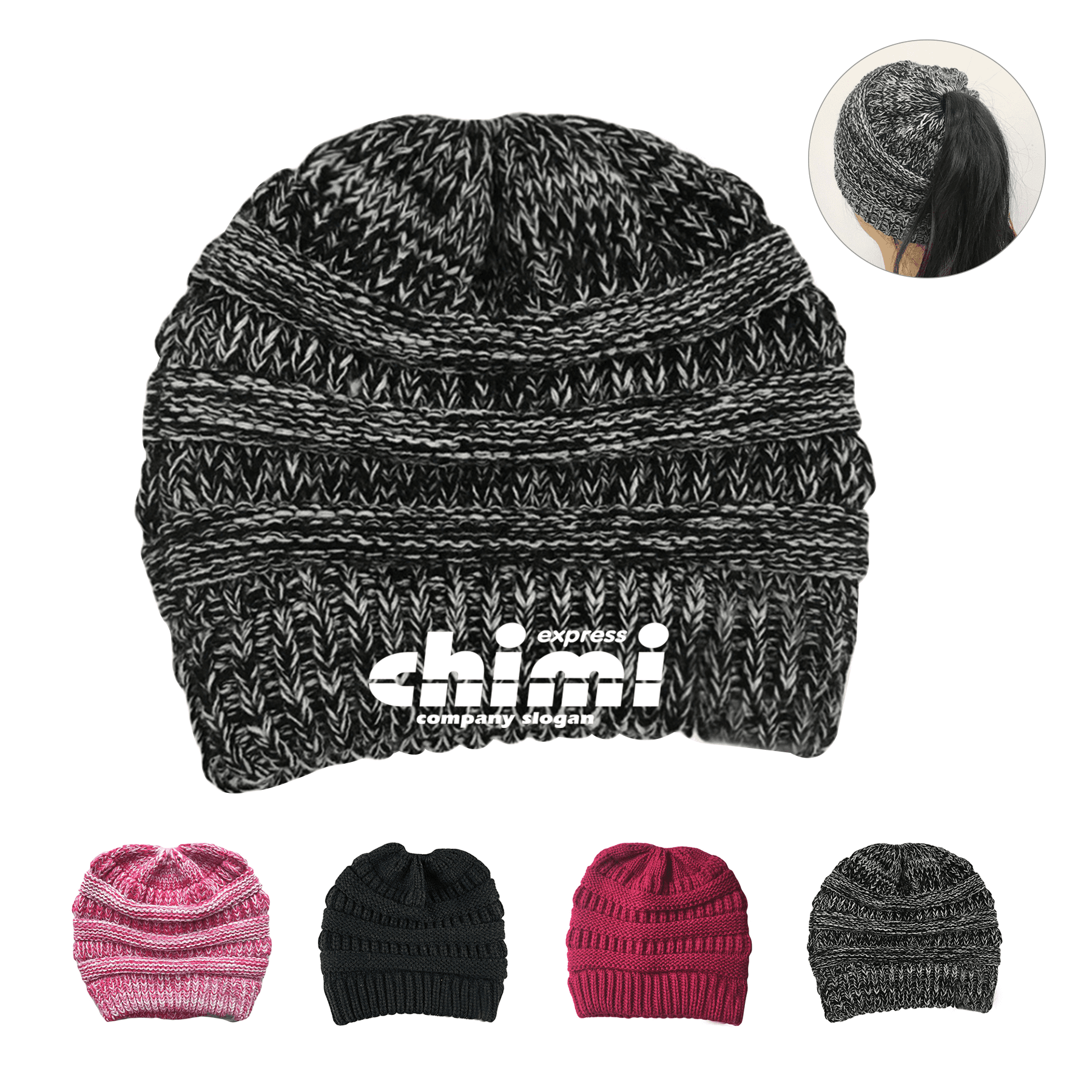 Ponytail Beanie Hat