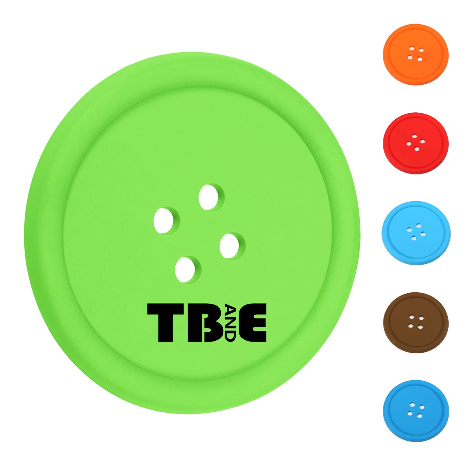 PVC Button Coaster Drink Placemat