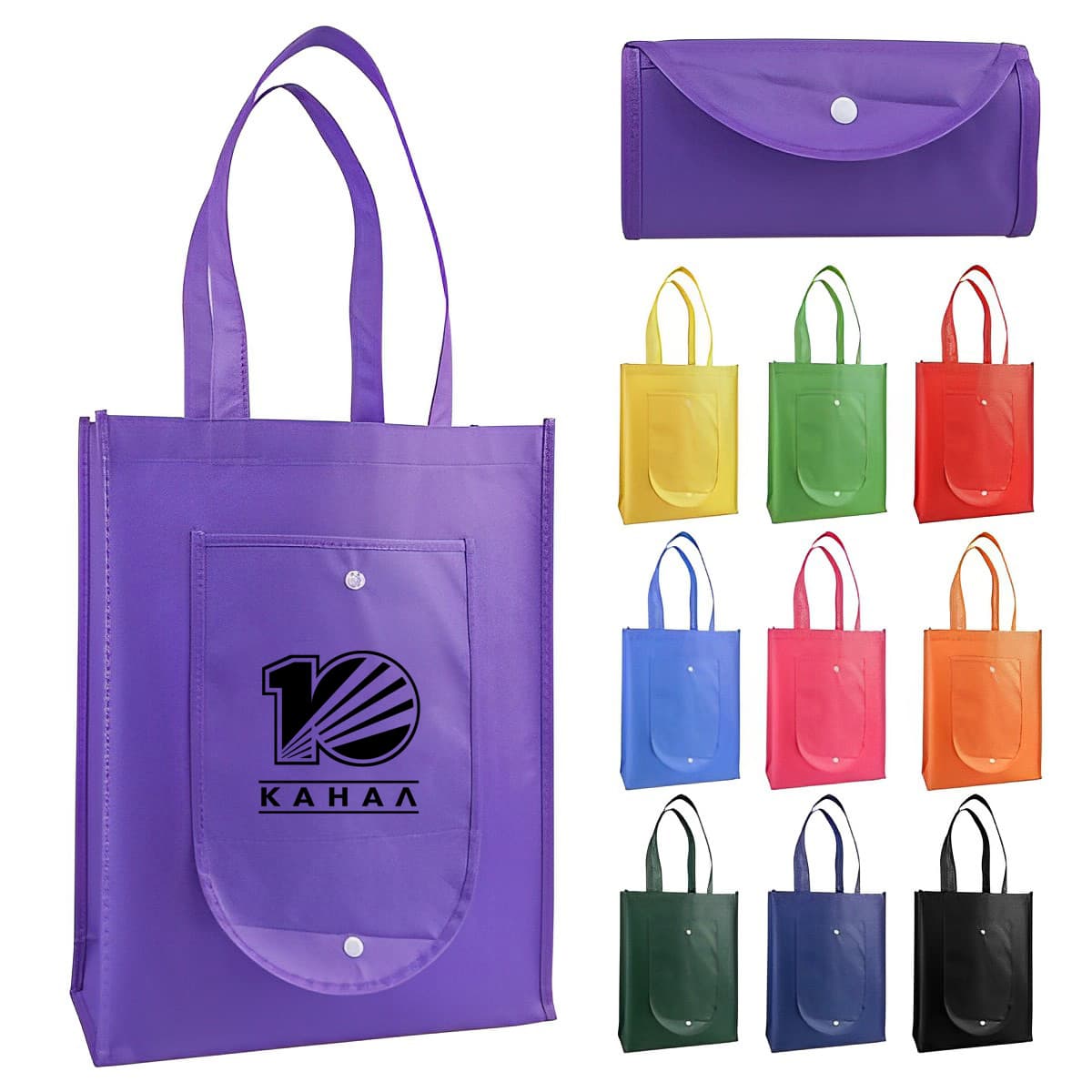 Folding Non-Woven Tote Bag