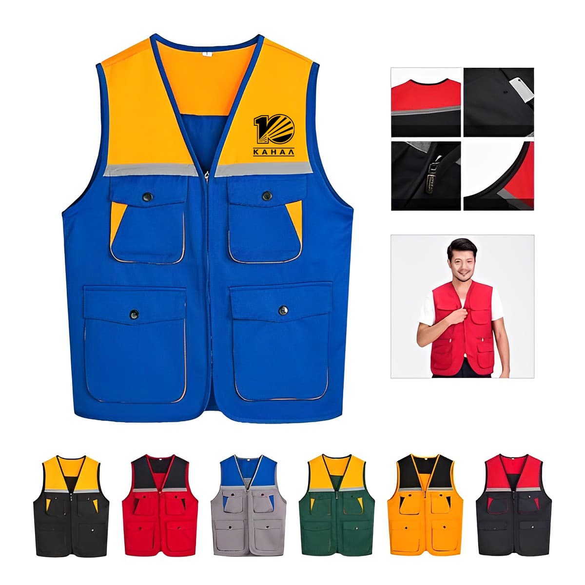 Two-tone Work Vest