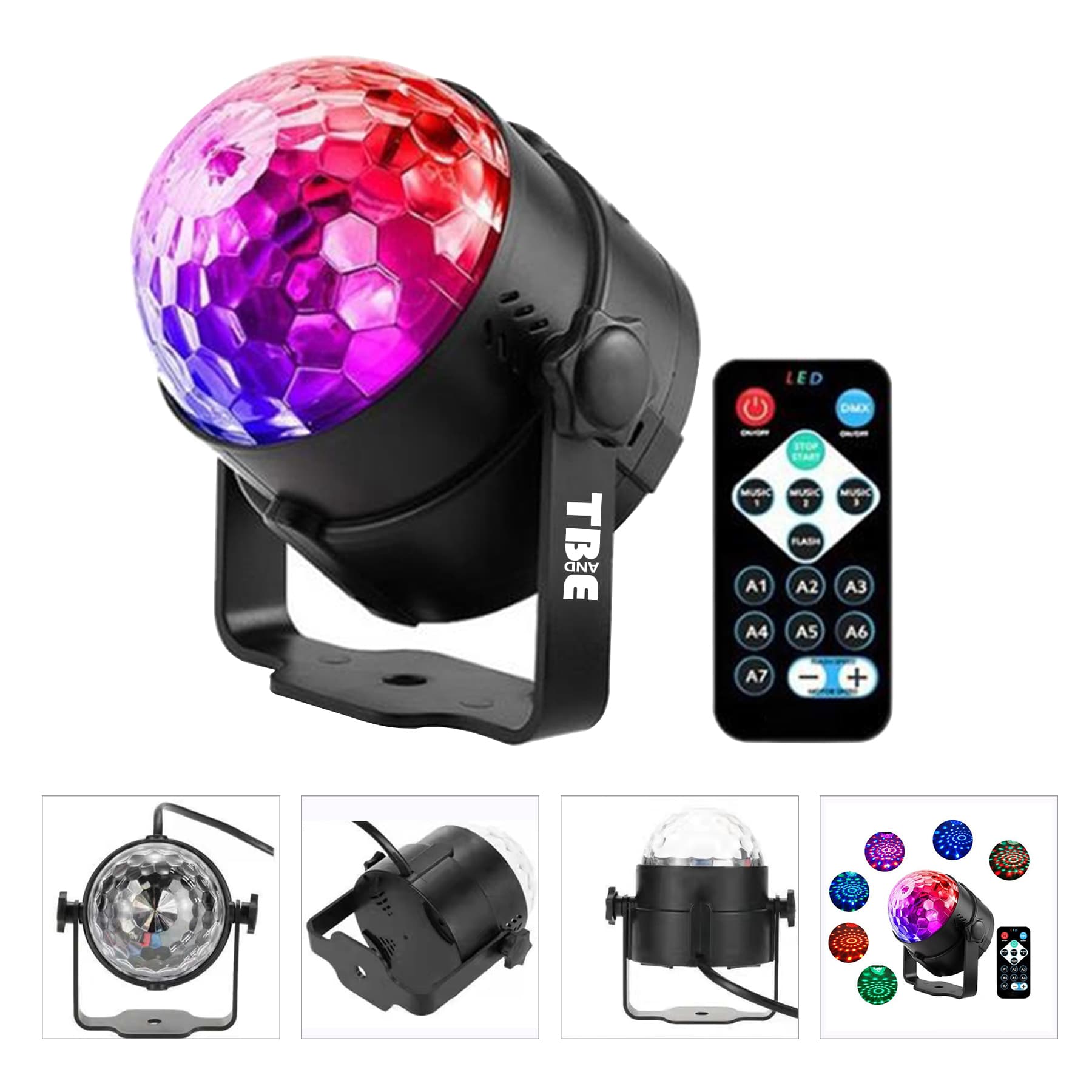 Remote Control Sound Activated Disco Party Light
