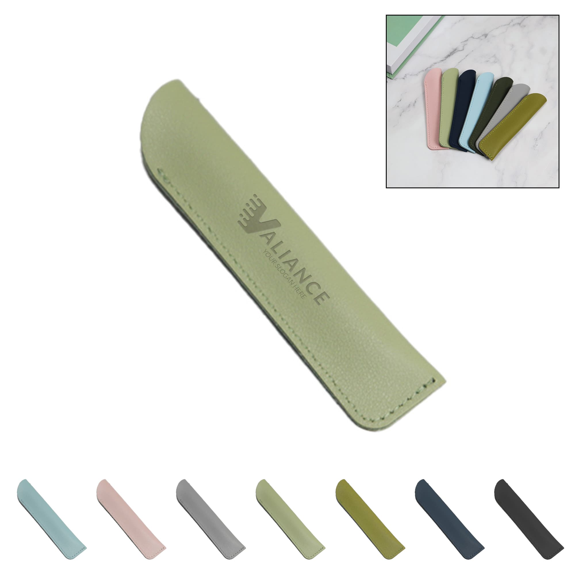 Vintage PU Leather Pen Sleeve Case