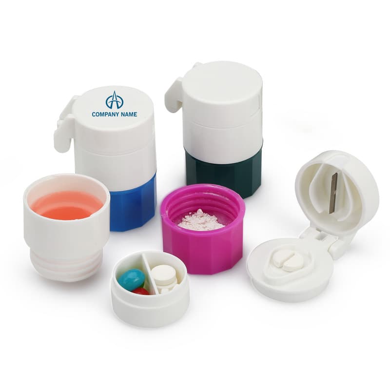 4-Layer Pill Case With Cutter