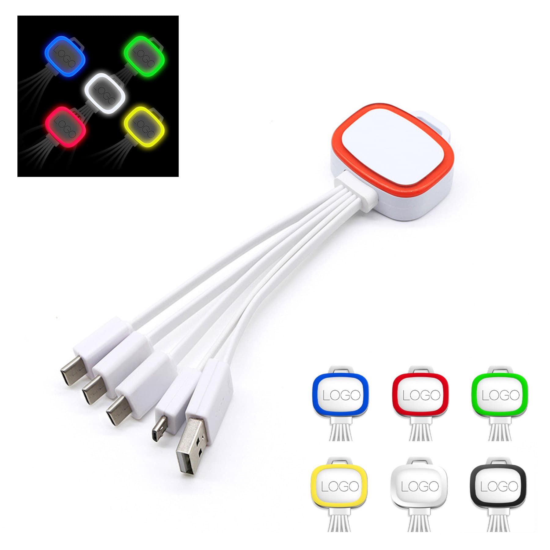 LED Trim Light for 5 in 1 multi charge cable
