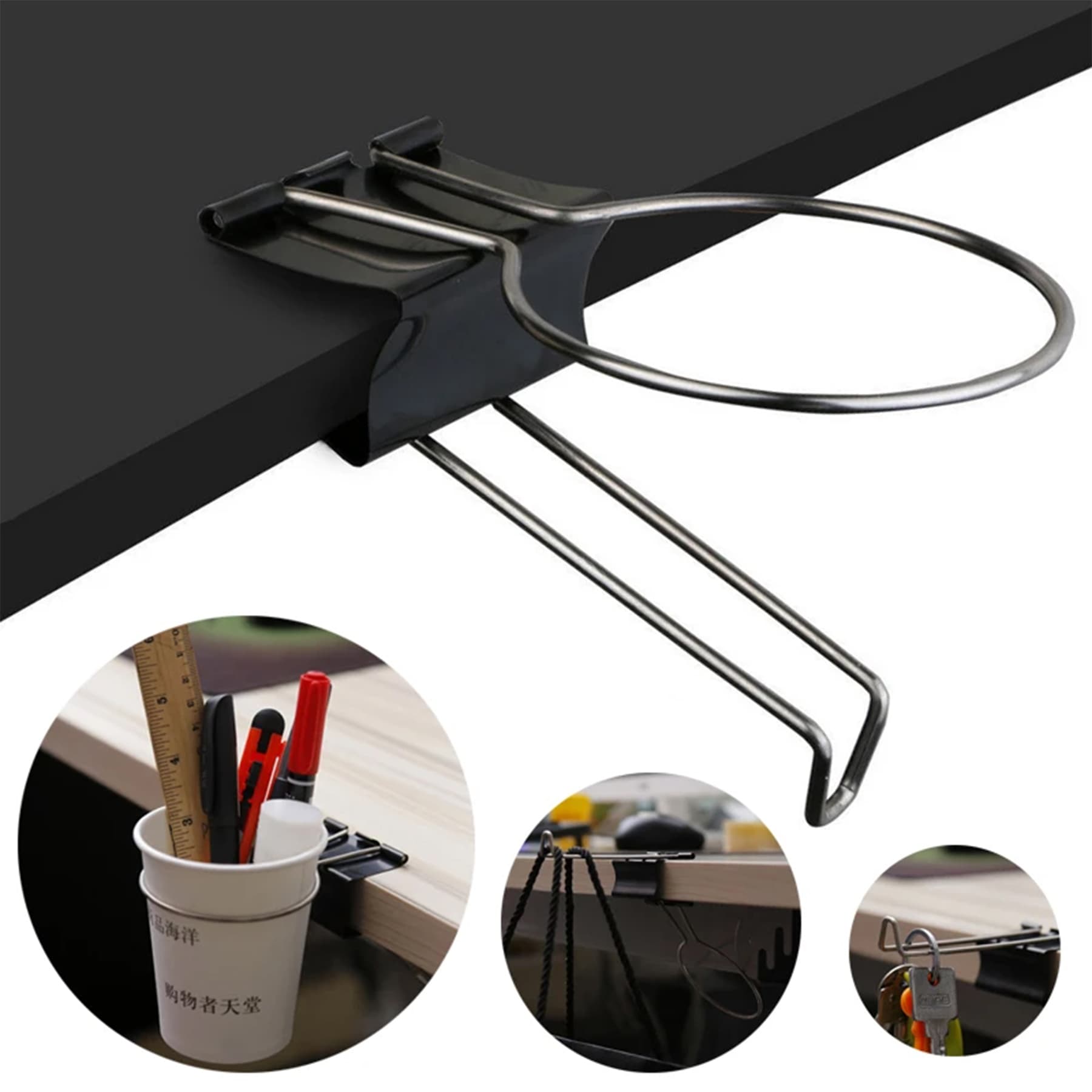 Binder Clip Cup Holder