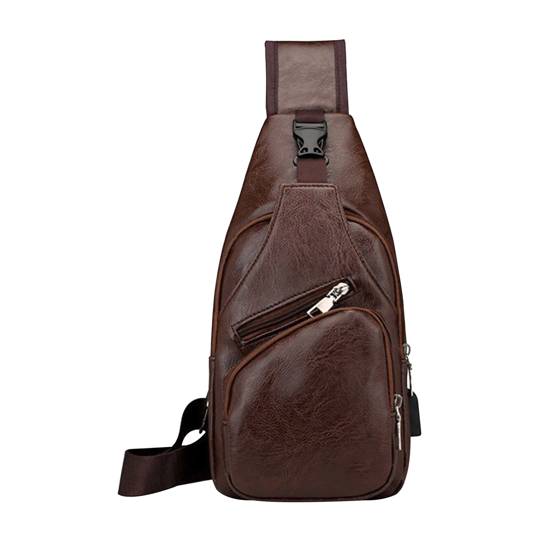 Leather Crossbody Chest Bag