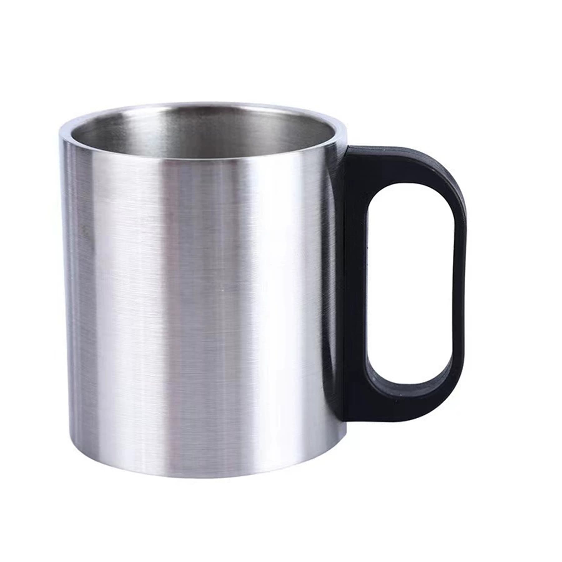 13Oz Silver Coffee Mug Tea Cup