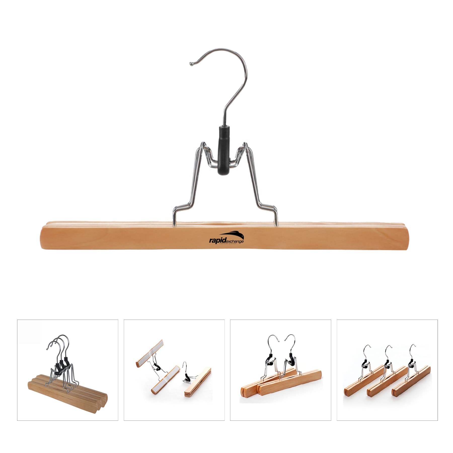 Non Slip Multifunctional Wooden Hangers For Skirt