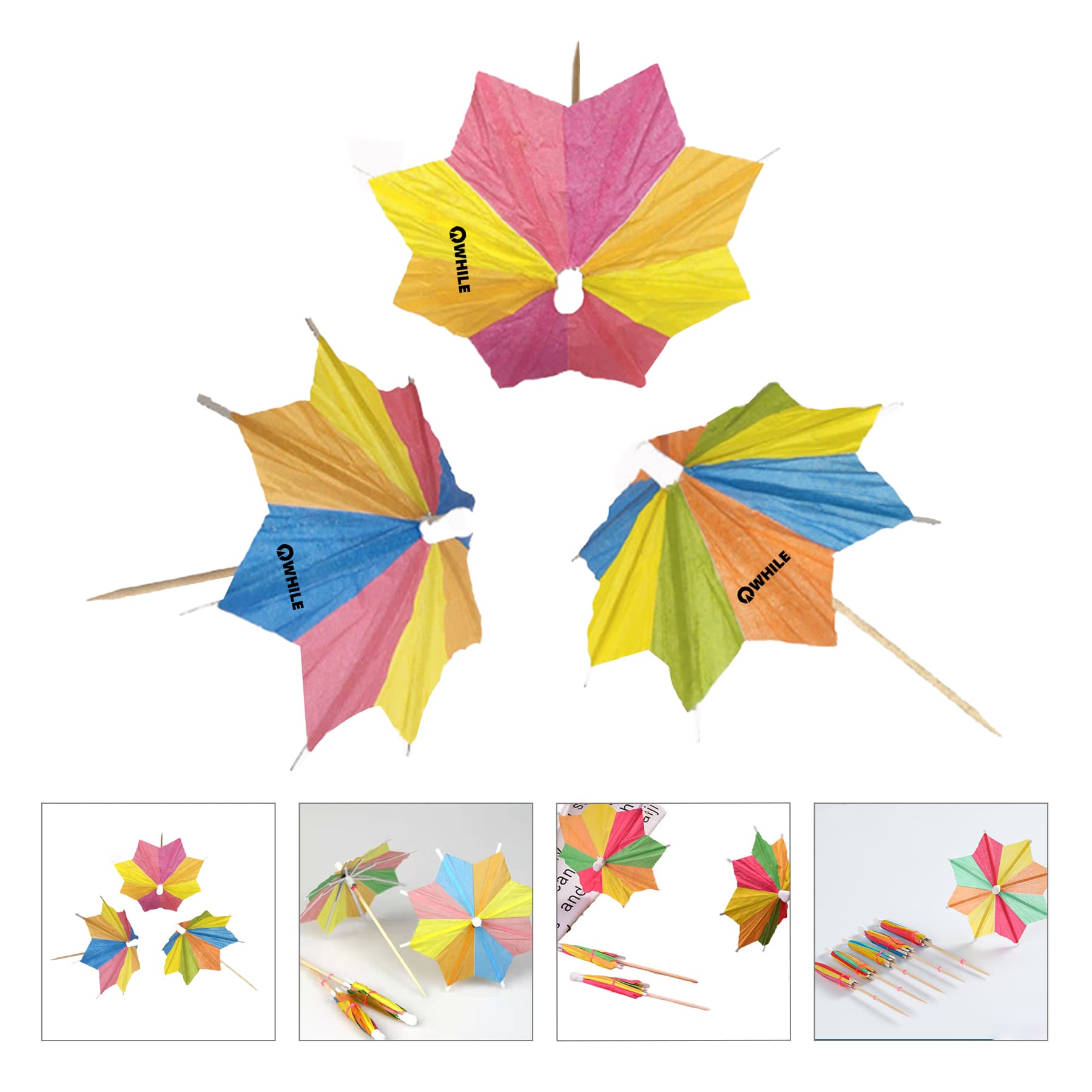 Mini Paper Parasols Cocktail Umbrella