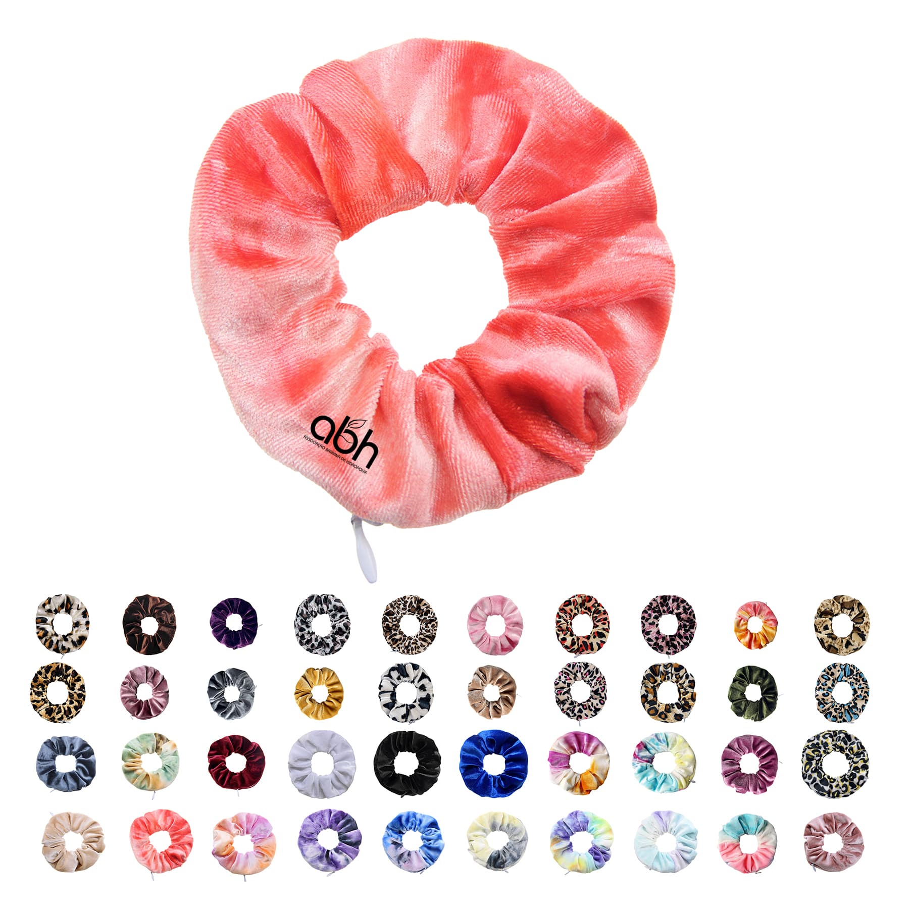 Hair Scrunchies With Zipper Pocket