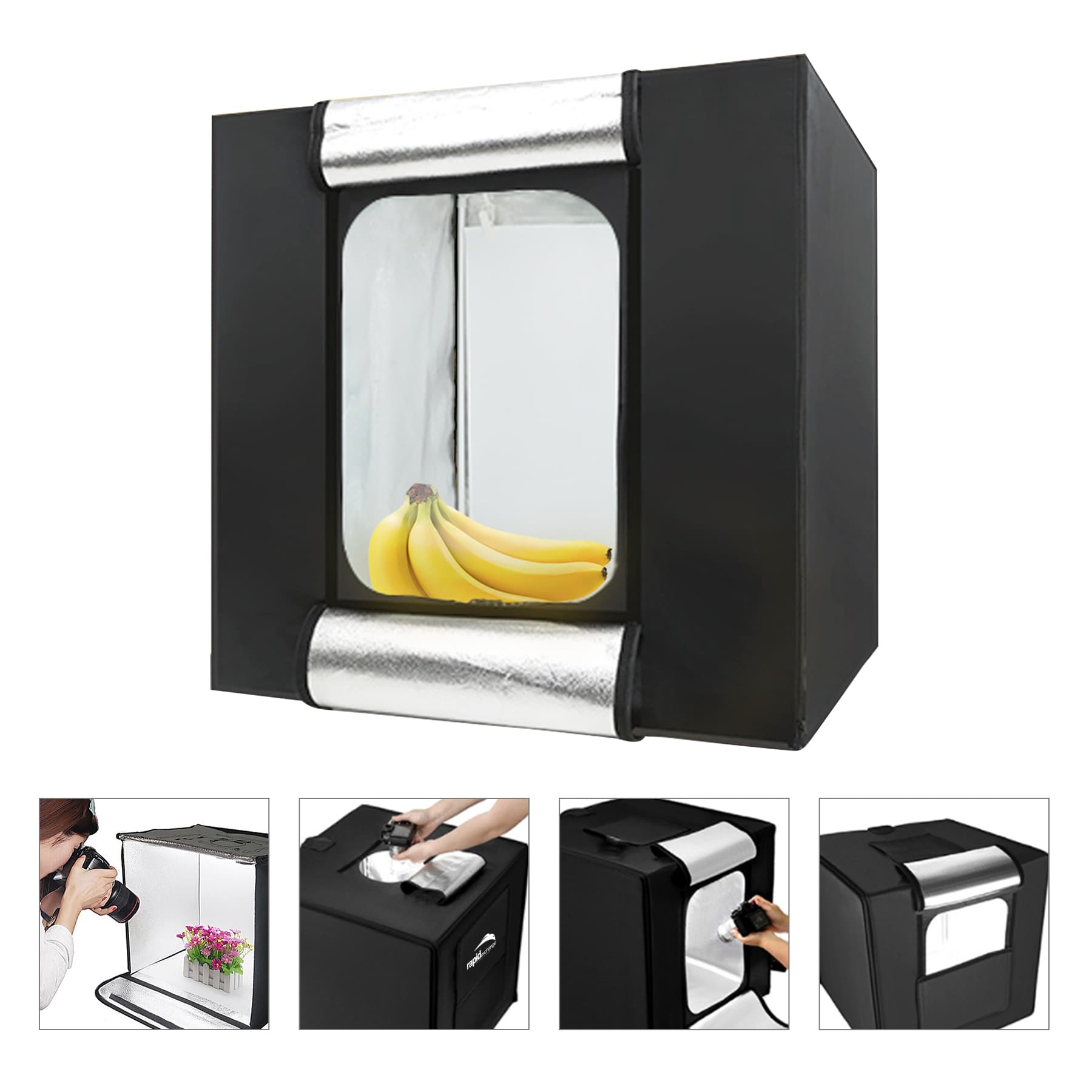 Tabletop Photography Box With Bright Leds