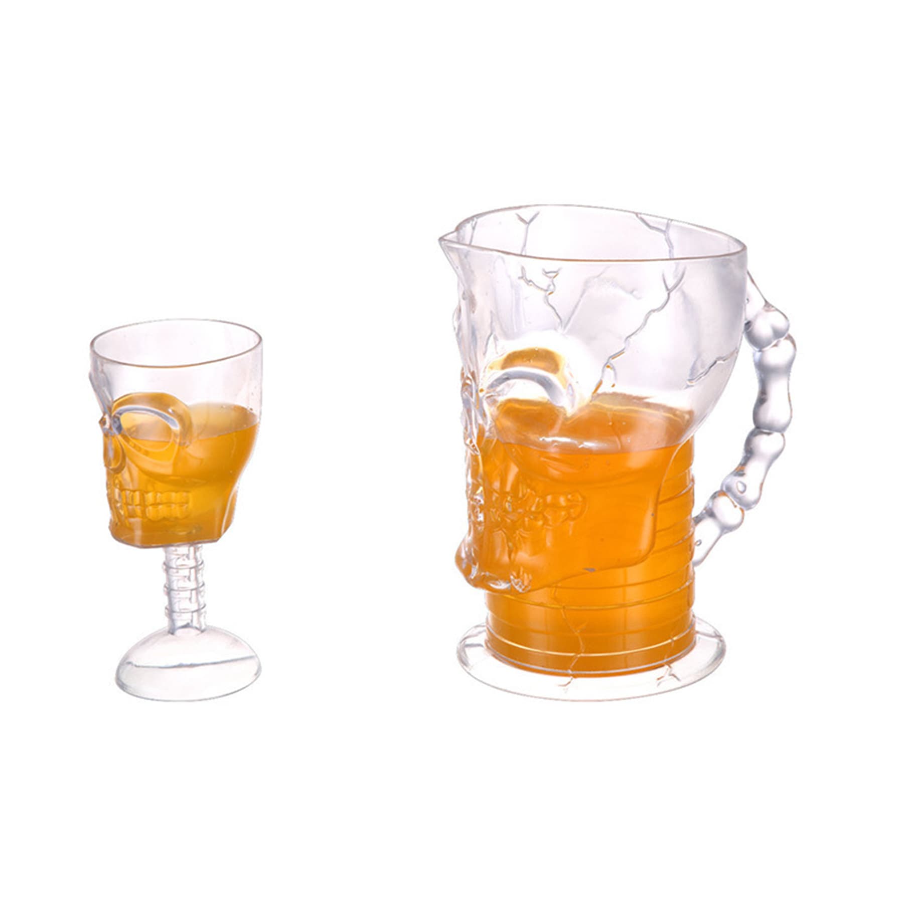12.9 Oz Halloween Skeleton Wine Glass Skull Cup