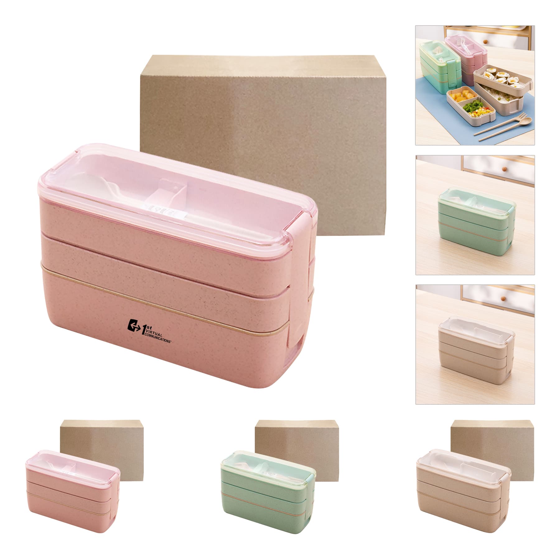 3-In-1 Leakproof Eco Bpa-Free Bento Box