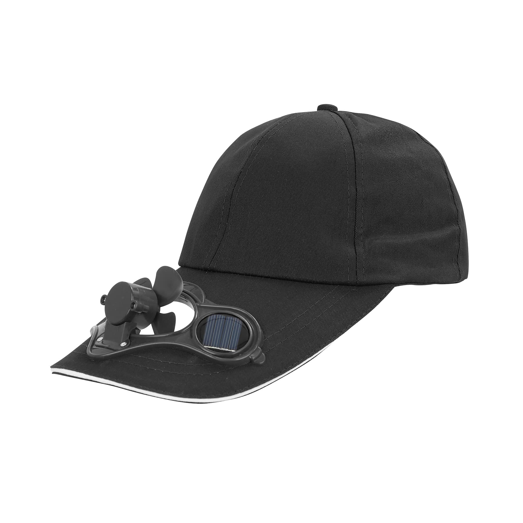 Baseball Cap With Solar Sun Power Cool Fan