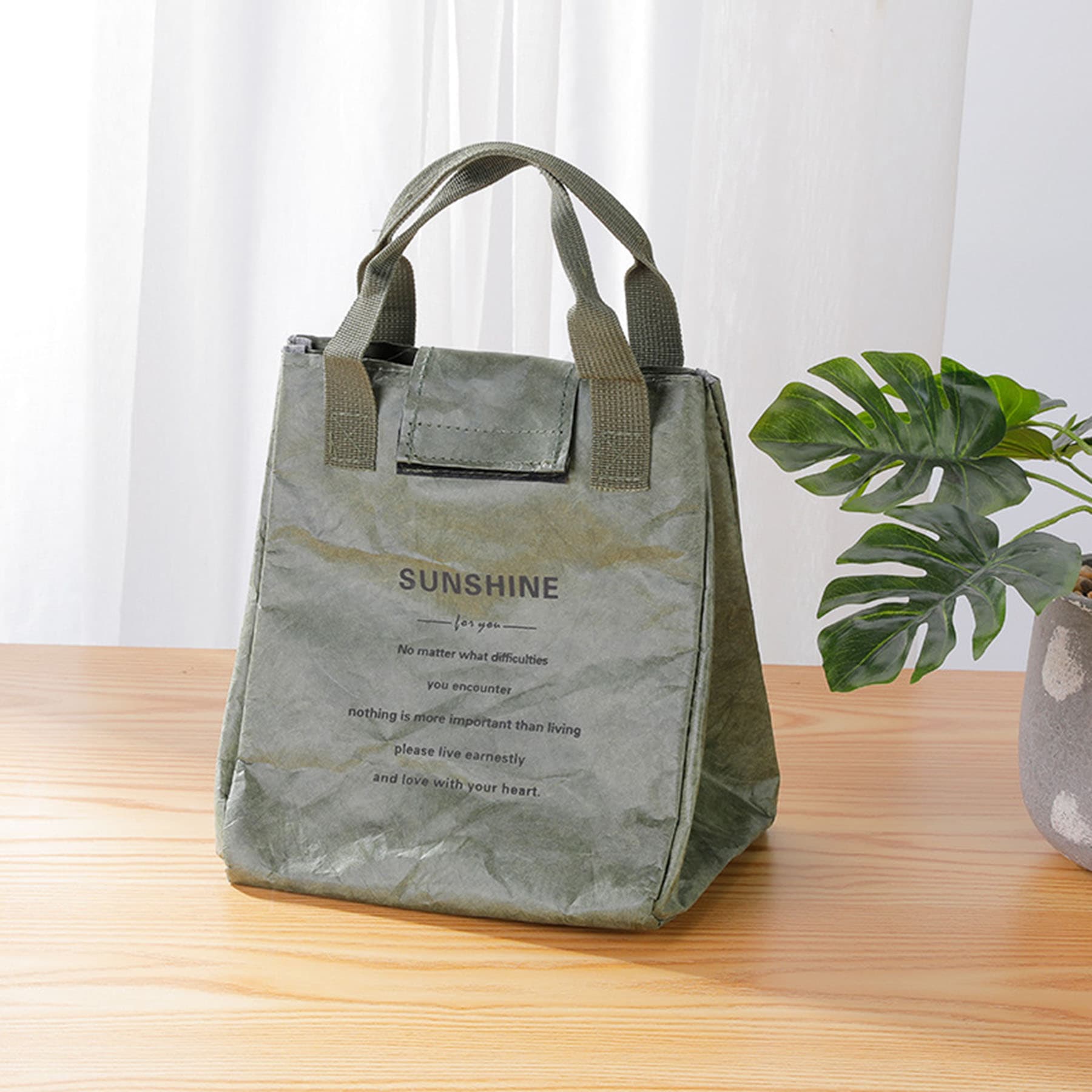 7L Kraft Paper Insulated Lunch Bag