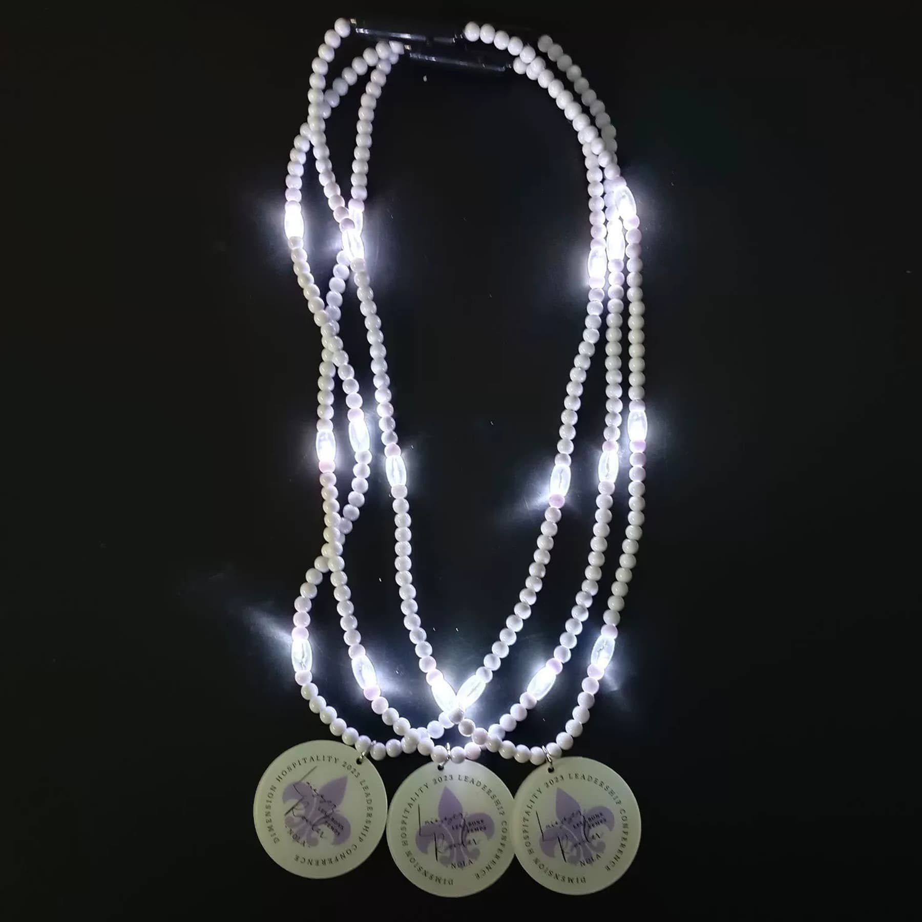 Bead Necklace with LED