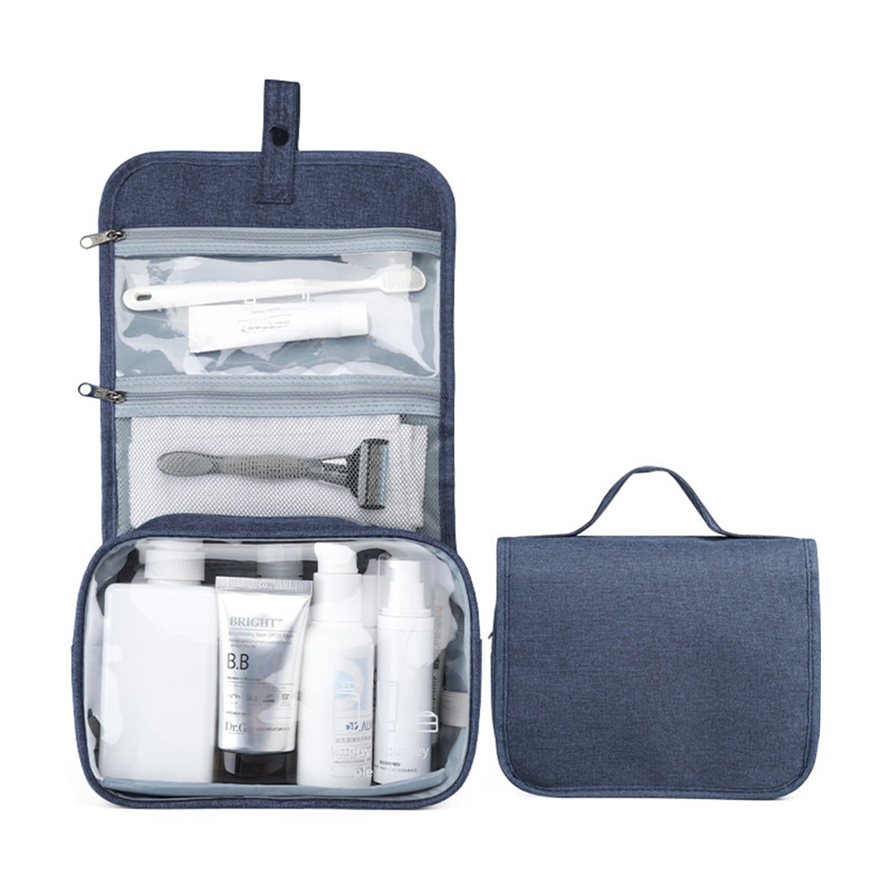 Foldable Toiletry Bag w/ Custom Imprint