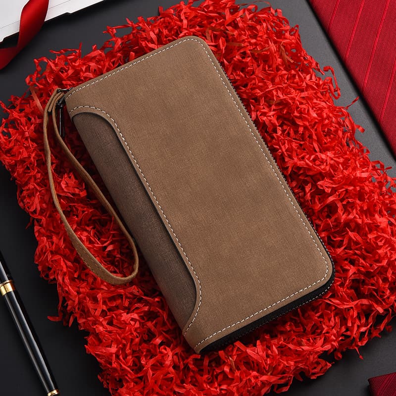 Multi-functional Anti-Aging Fashion Long Wallet With Zipper