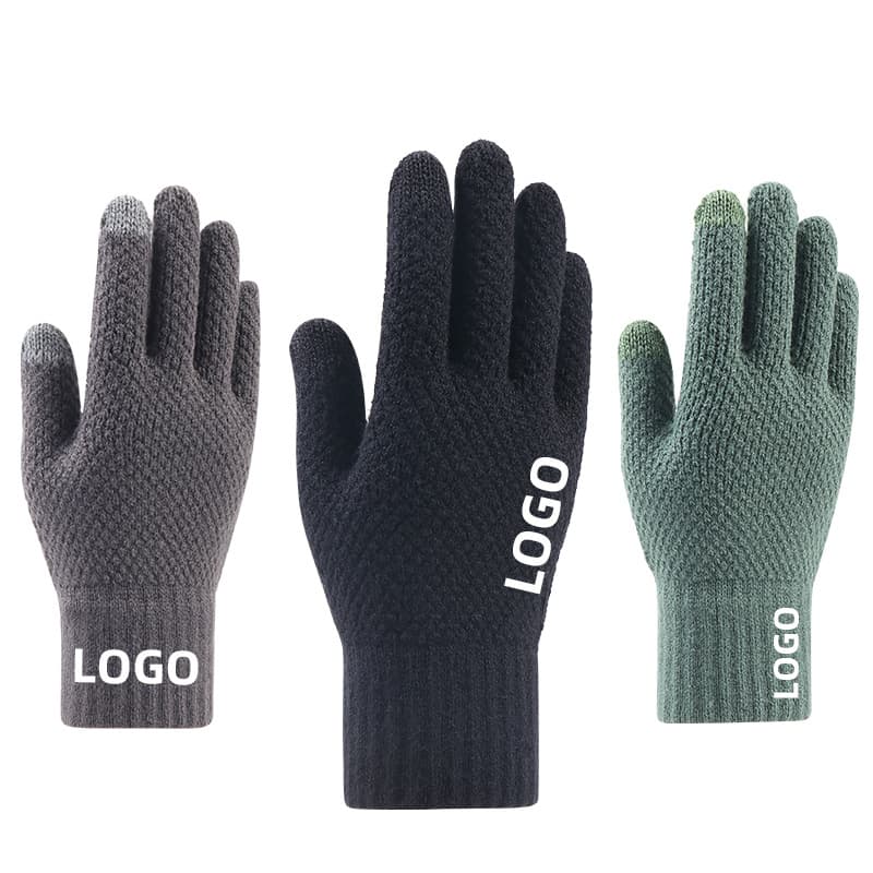 Winter Warm Cashmere Velvet Touchscreen Gloves