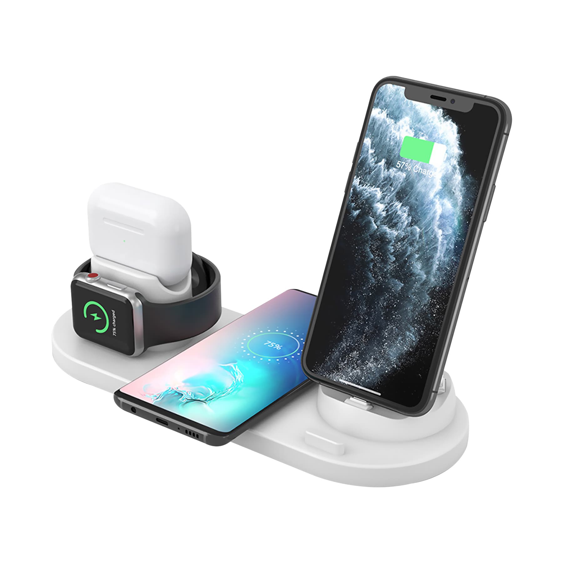 6 In 1 Wireless Charger Stand Station