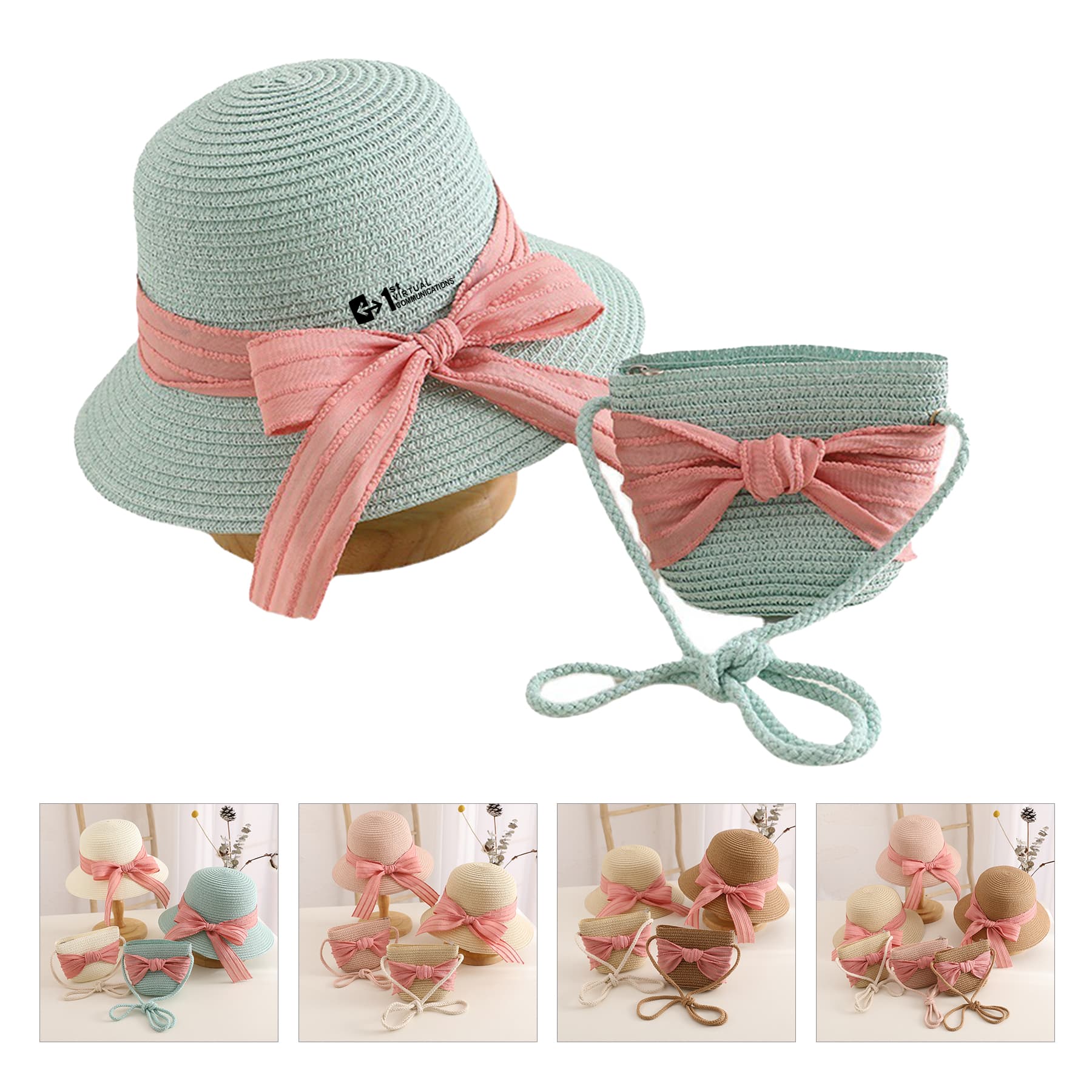 Girls Summer Straw Hat