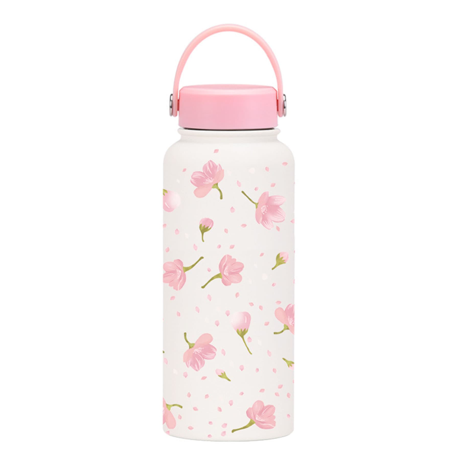2025 New Cross-Border 1L Insulated Bottle Large Capacity Wide Mouth Portable Vacuum Sports Flask Outdoor Printed Cup