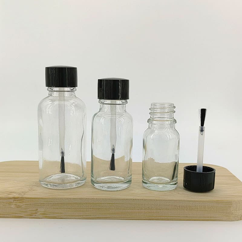 Clear Glass Boston Round Bottles