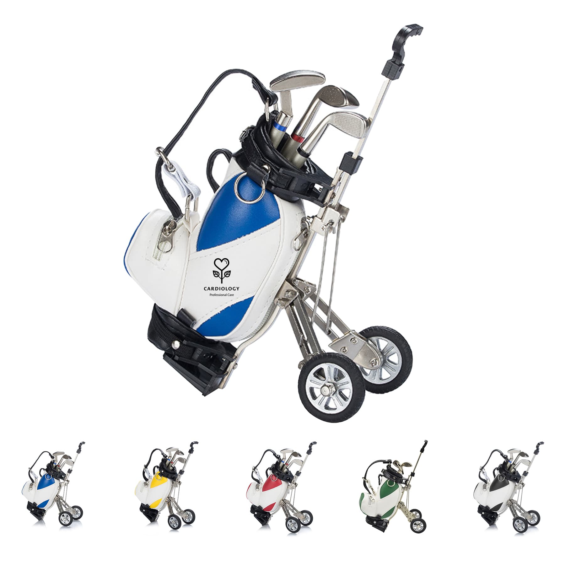 Golf Pen Holder with Golf Club Pens Set
