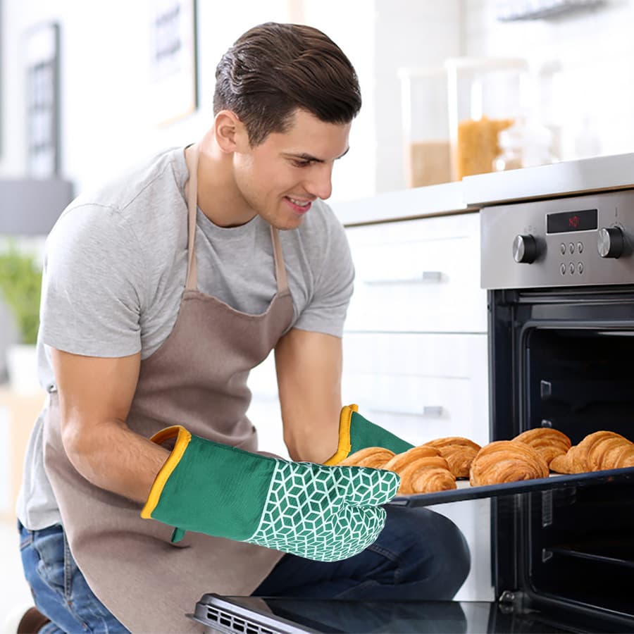 Silicone Oven Mitts Insulation Gloves Pot Holder