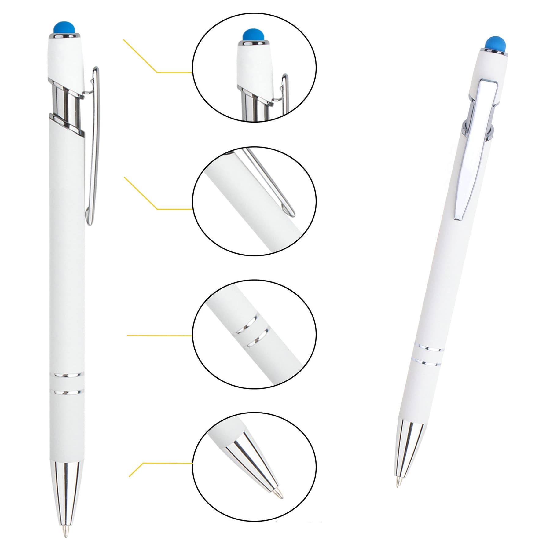 New White Colorful Ballpoint Pen
