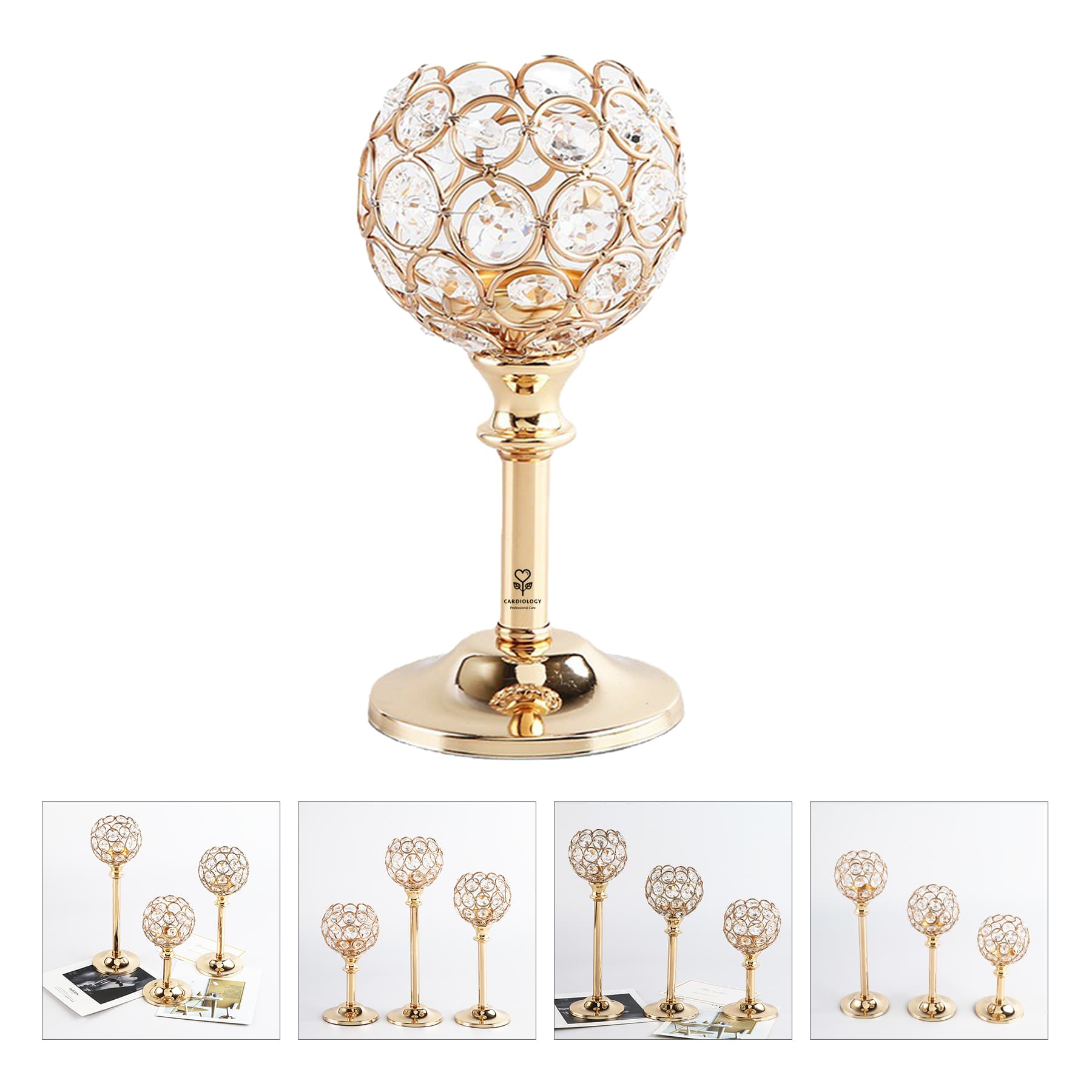 Crystal Candle Holder Set