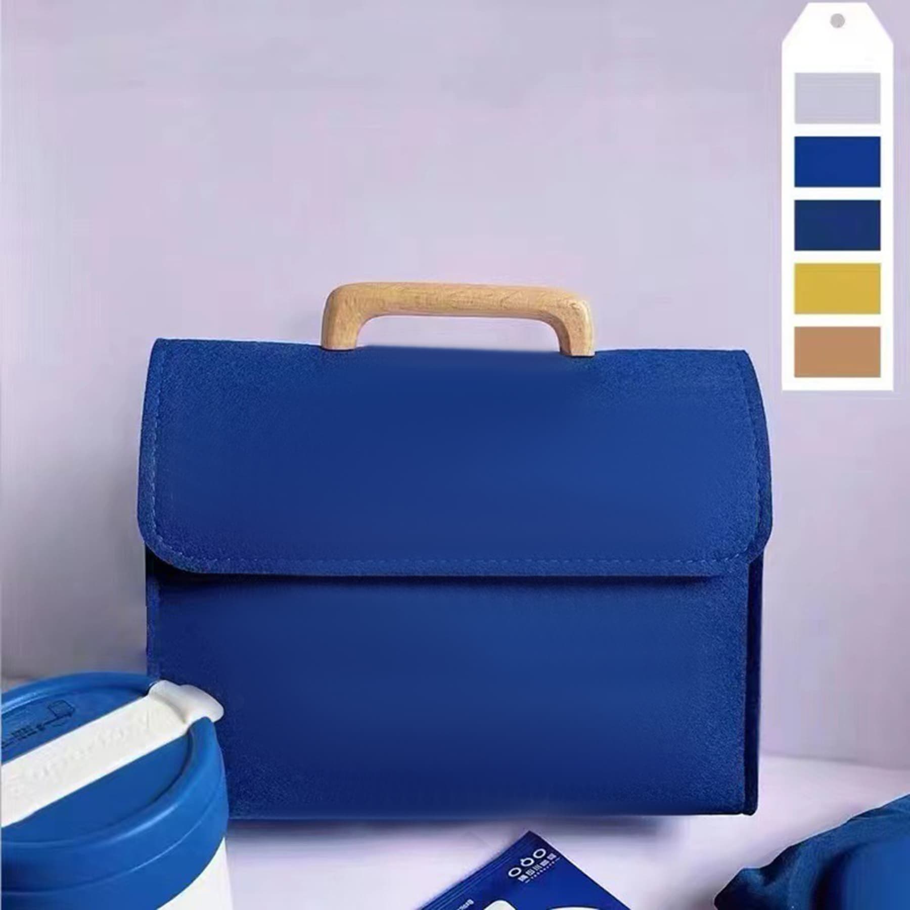 Wooden Handle Tote Felt Promotional Gift