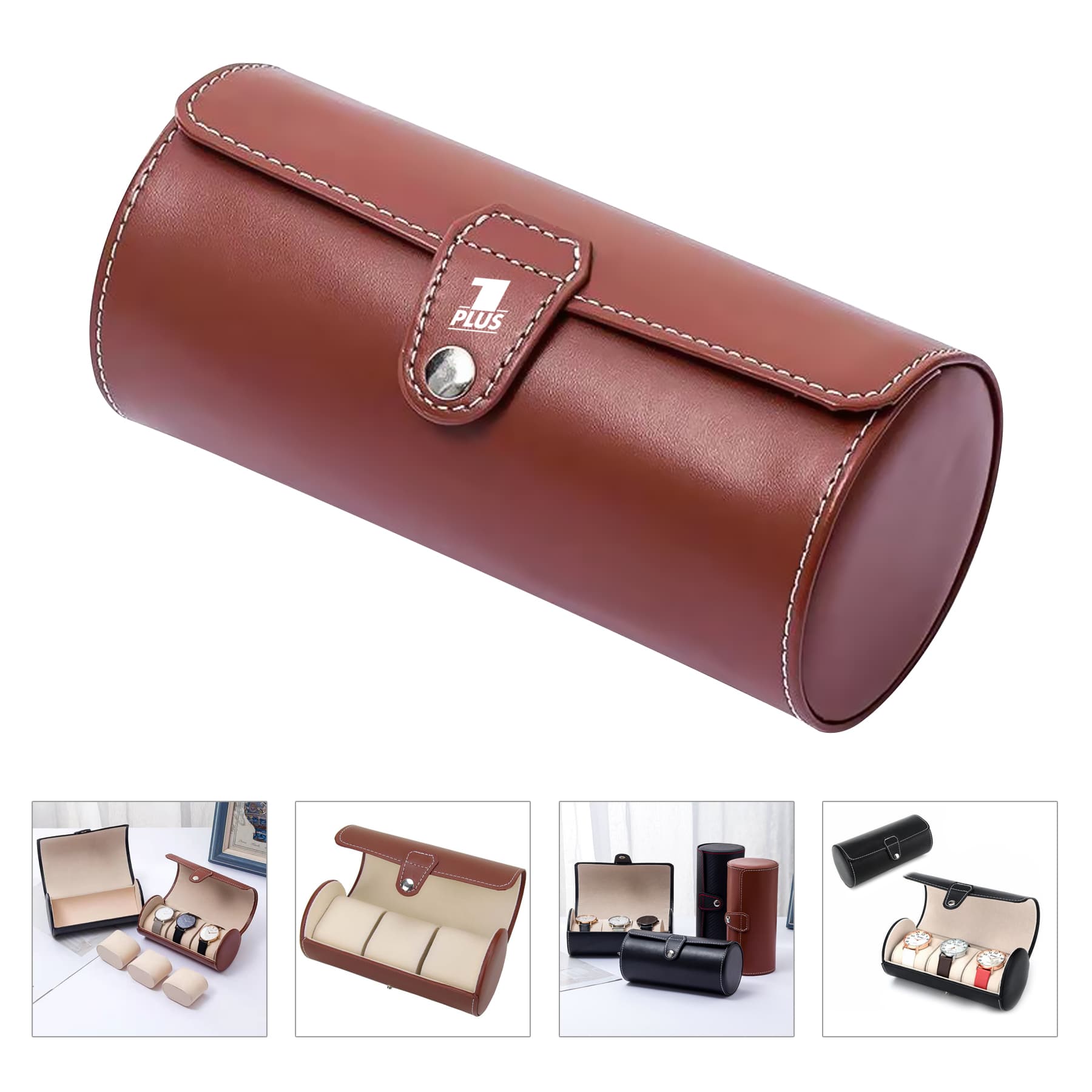 Leatherette Roll Watch Storage Pouch
