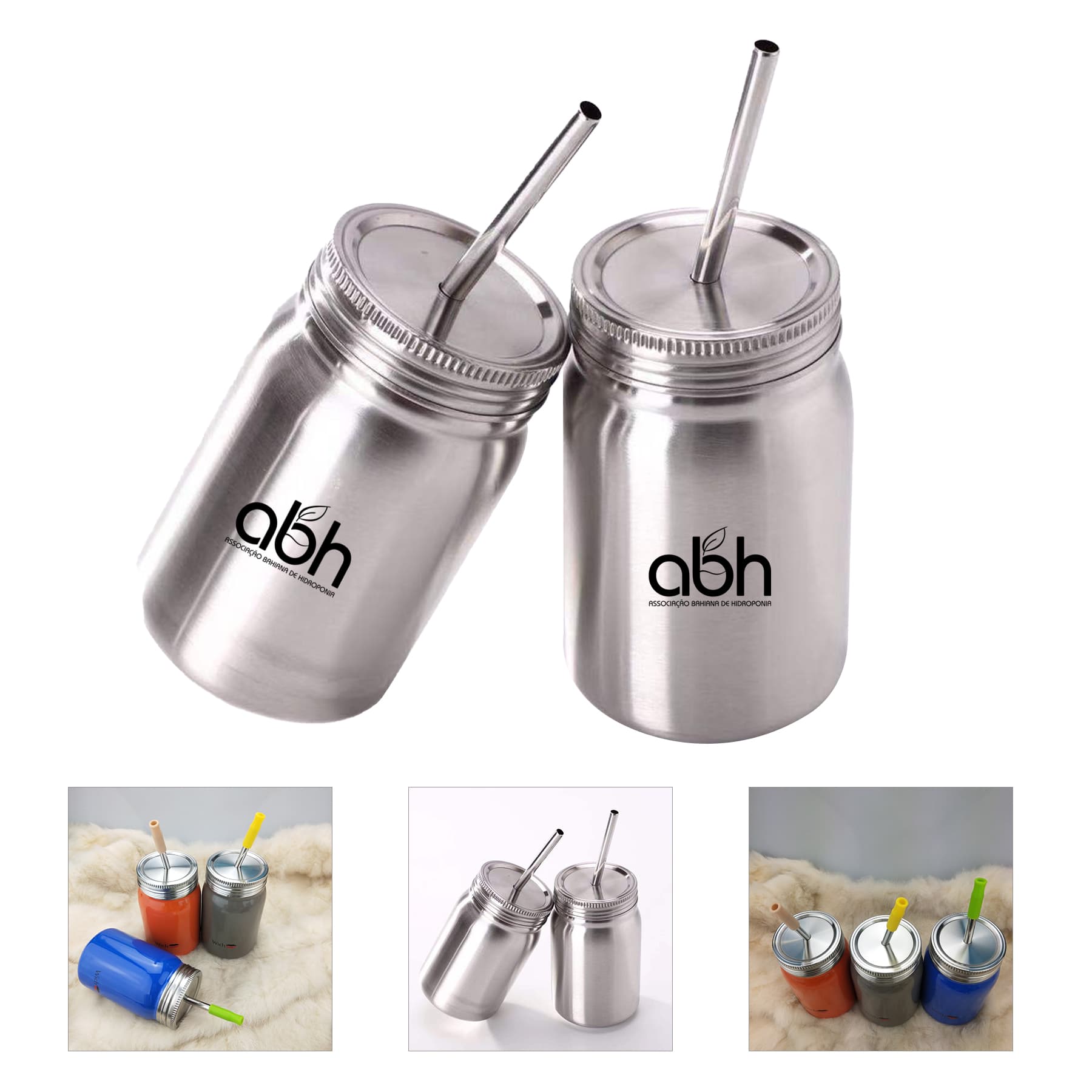 Stainless Steel Mason Jar