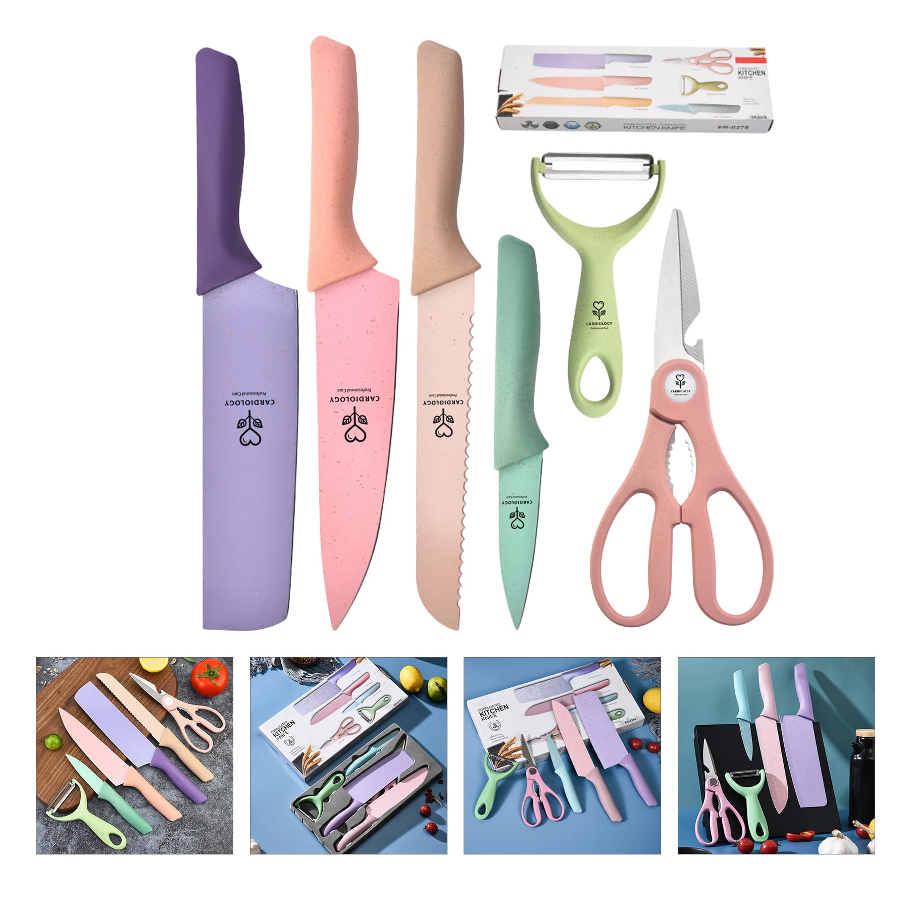 6-piece kitchen knife set