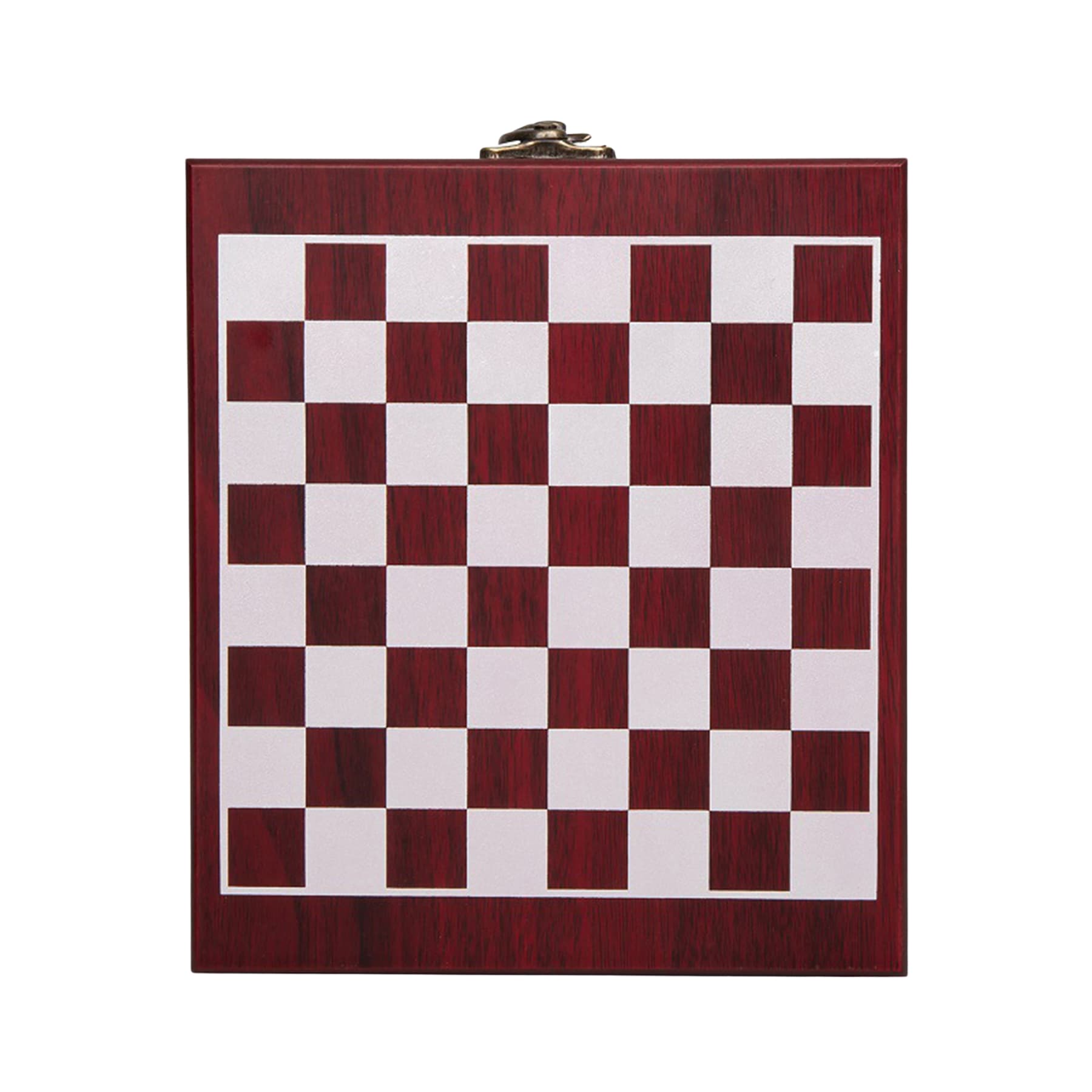 Black Wooden Box Wine Accessories Chess Set