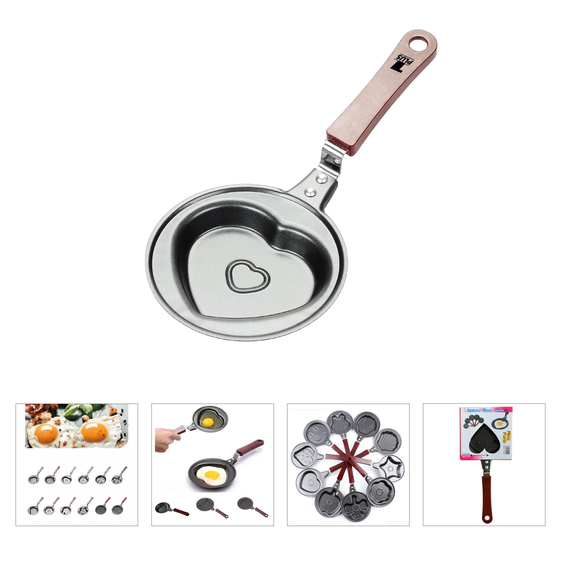 Mini Heart Shaped Egg Fry Pan