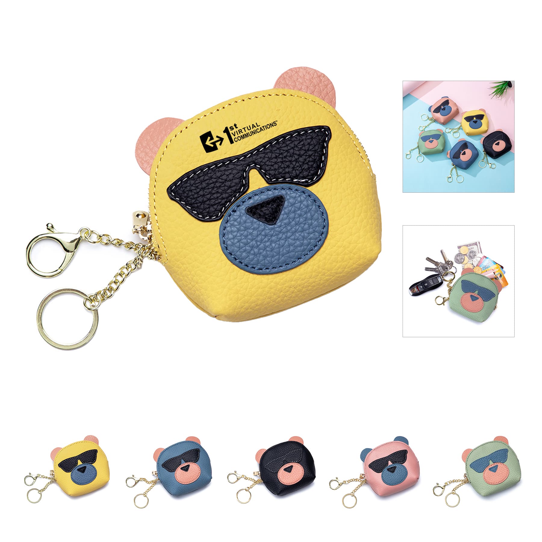 Custom Leather Change Purse Cute Gifts