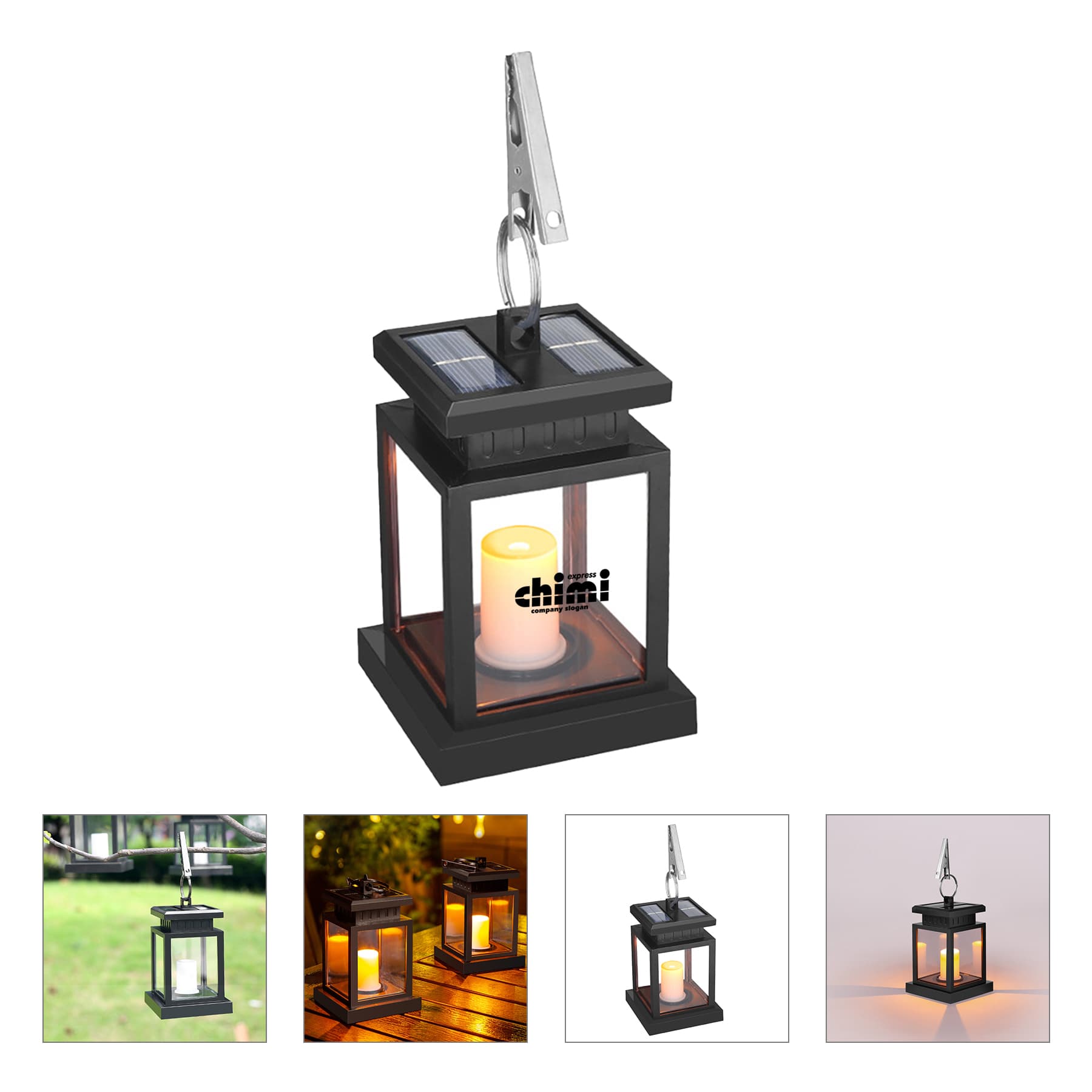 Solar flashing candle light