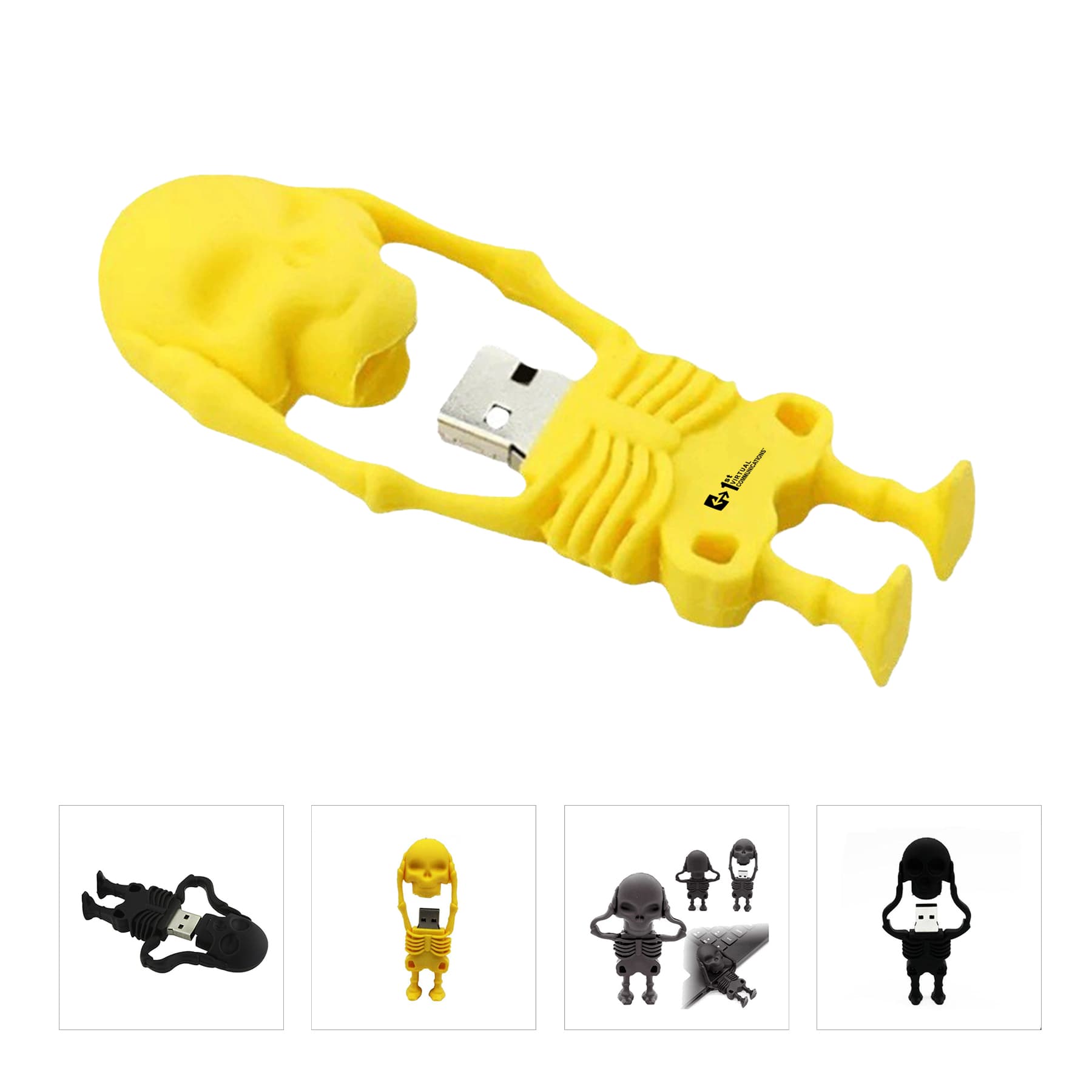 128G Skull USB Flash Drive