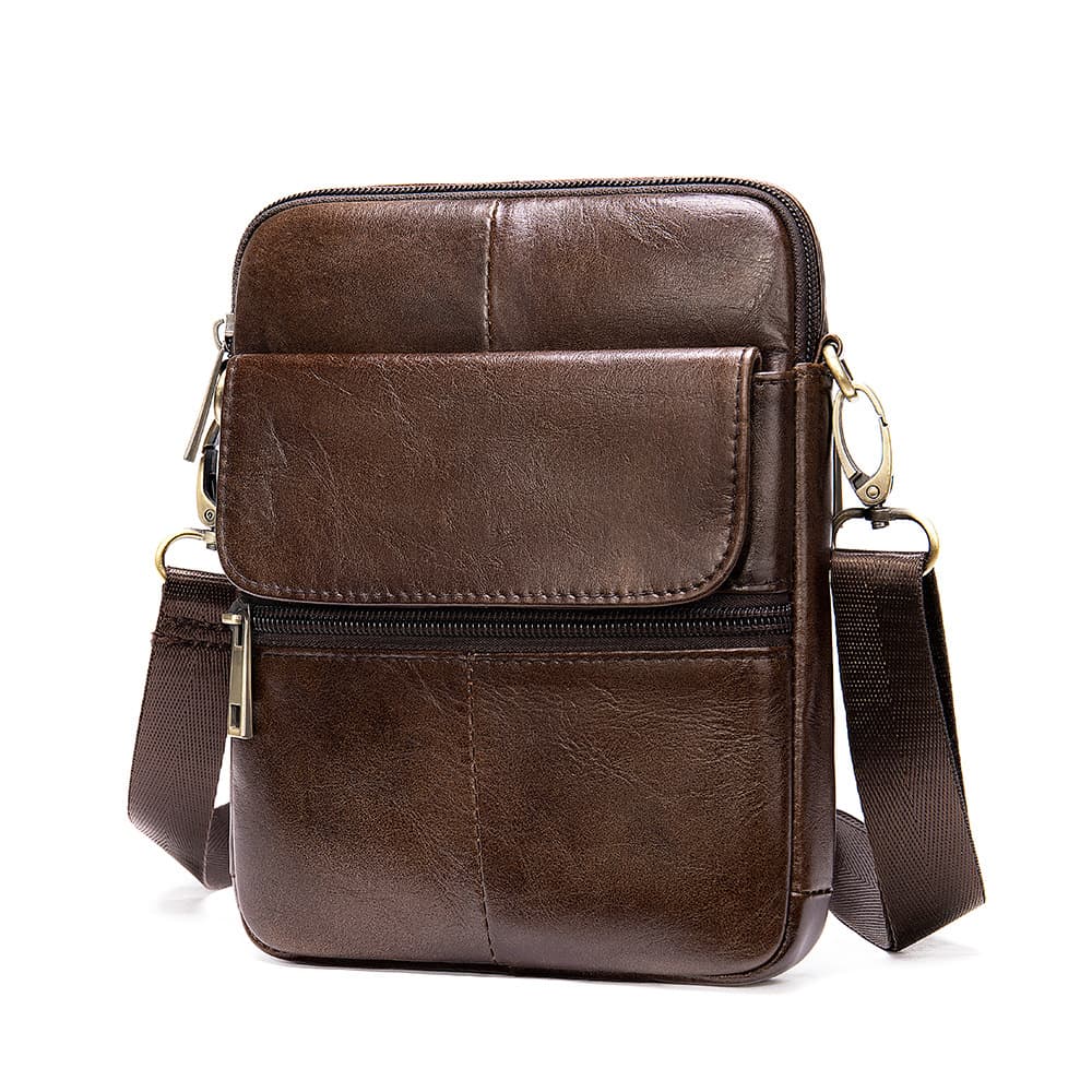 PU Leather Shoulder Crossbody Bag For Men