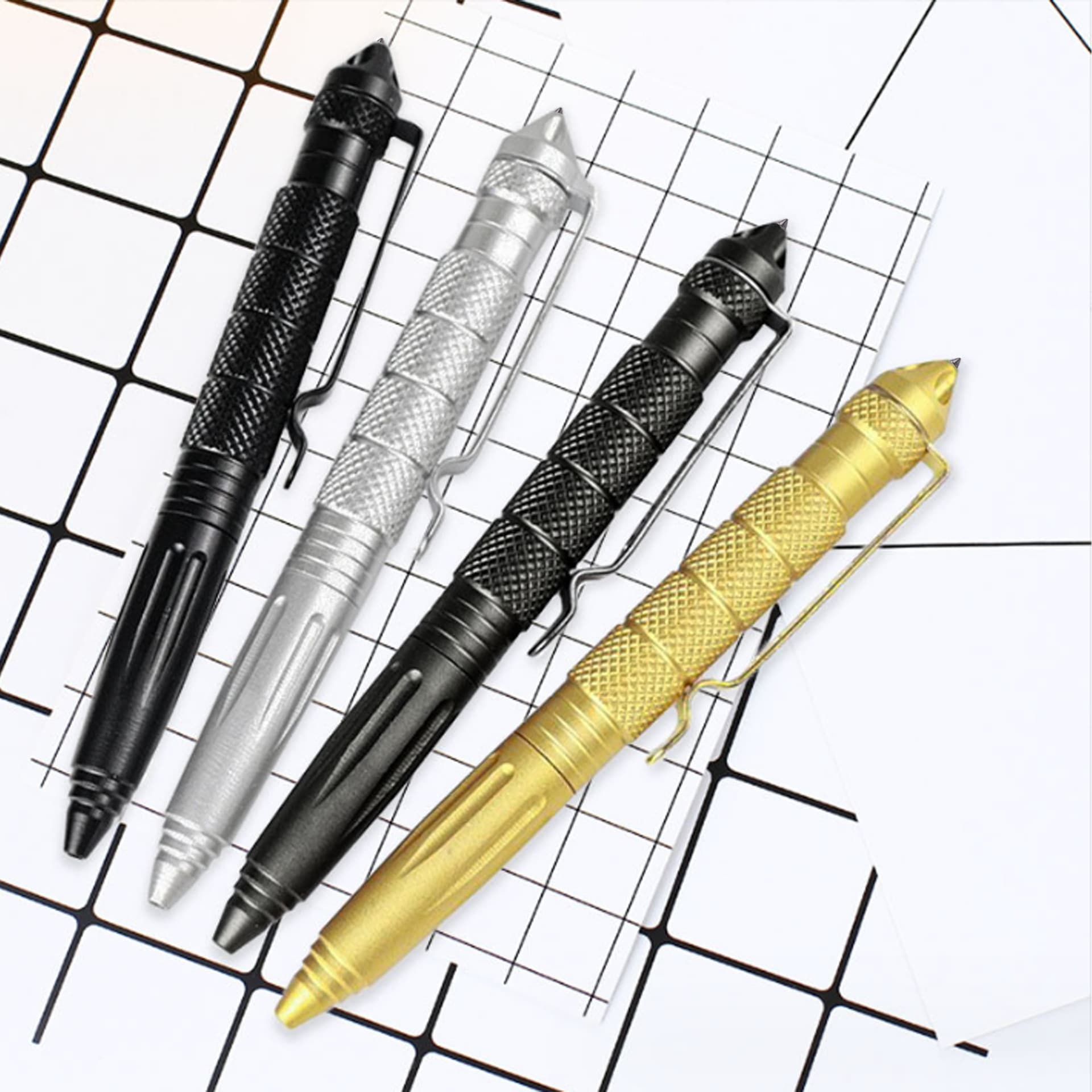 5 Pack Multifunctional Tungsten Steel Military Tactical Pen