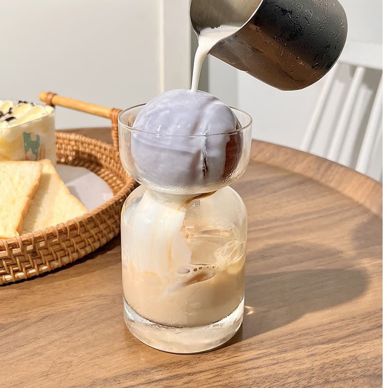 Hourglass Shaped Glass Cups